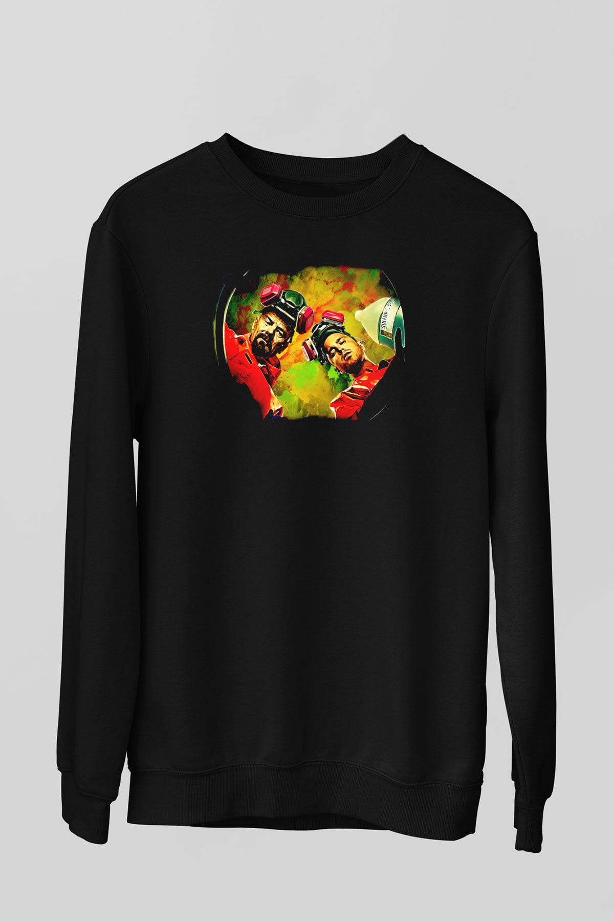 Breaking Bad Heisenberg Siyah Unisex Sweatshirt