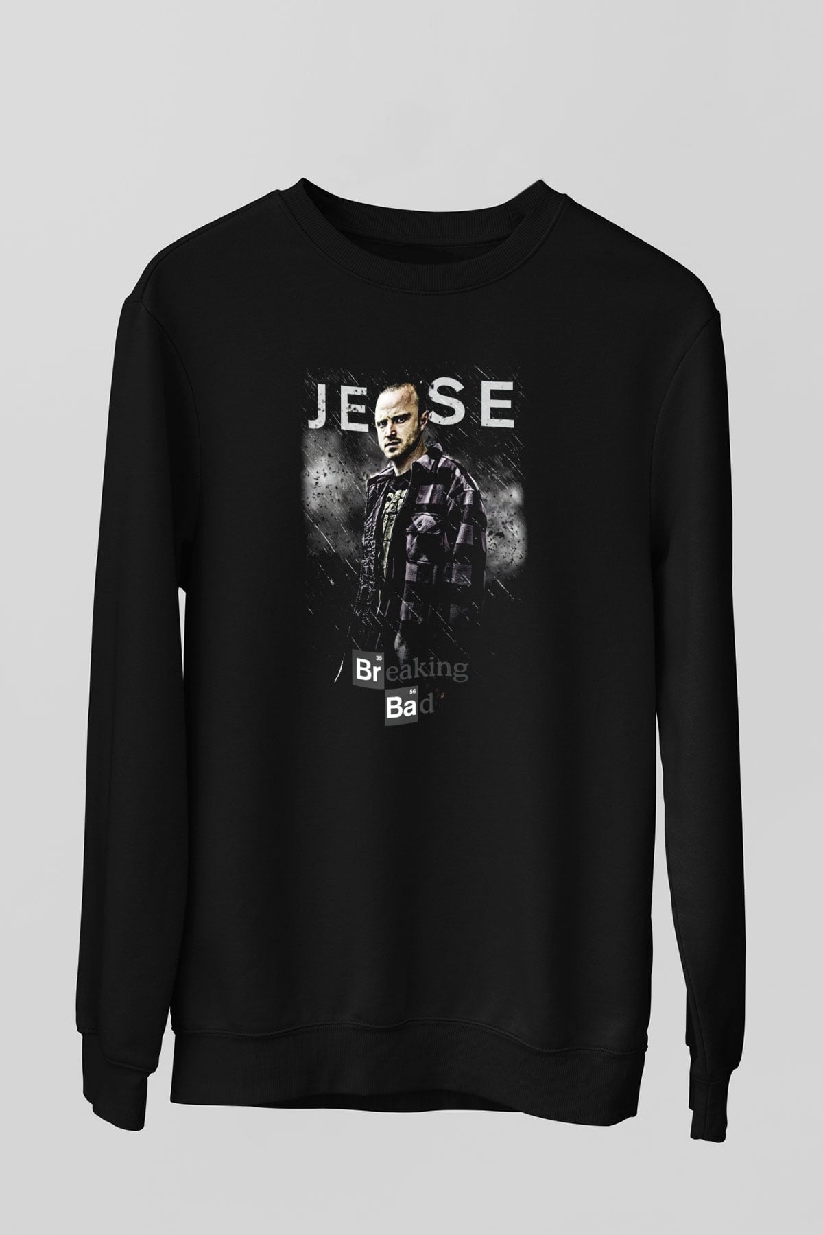 Breaking Bad Heisenberg Siyah Unisex Sweatshirt
