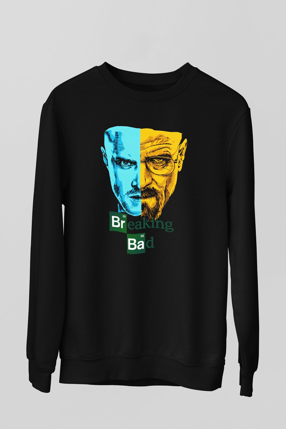 Breaking Bad Heisenberg Siyah Unisex Sweatshirt