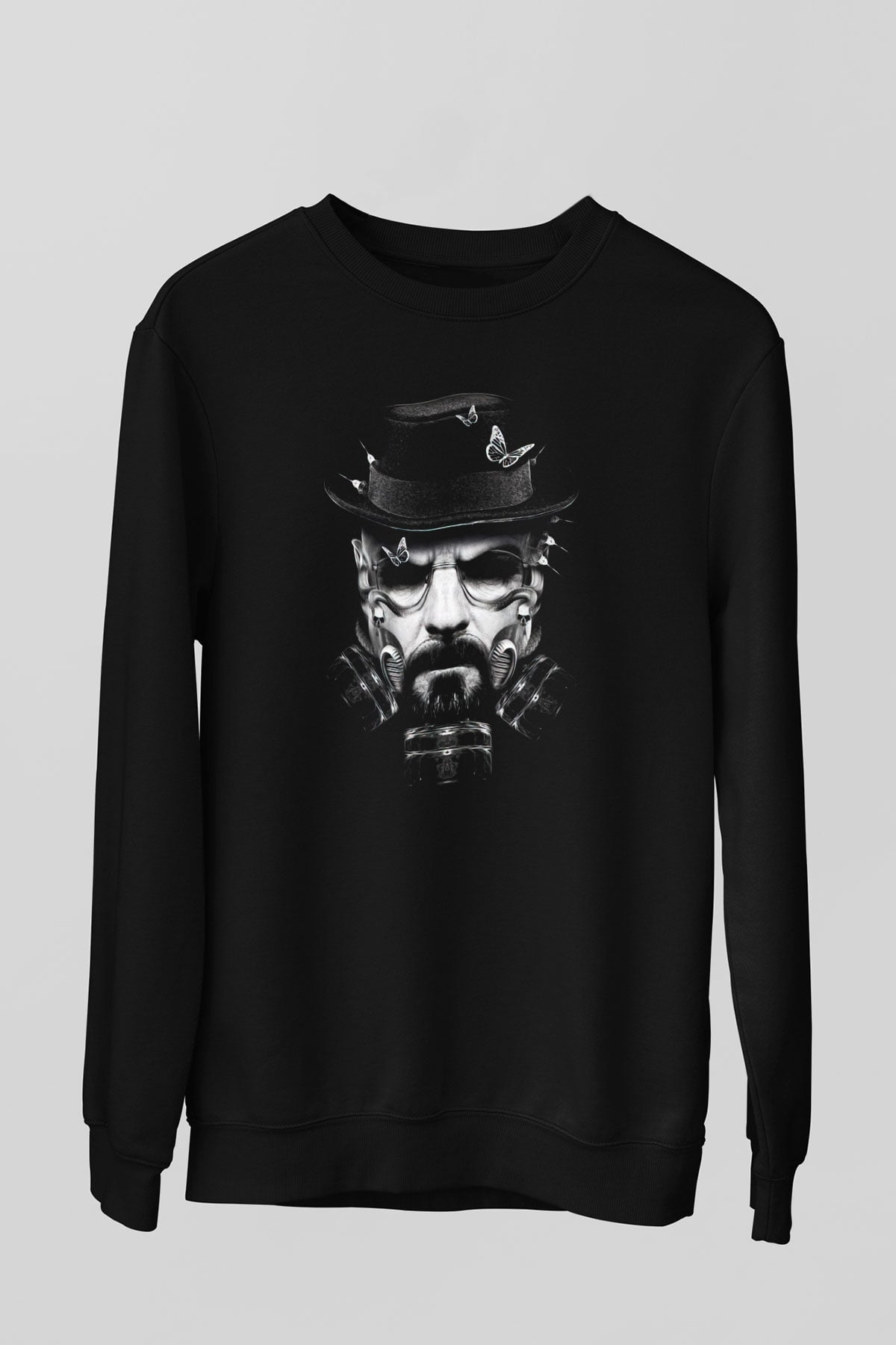 Breaking Bad Heisenberg Siyah Unisex Sweatshirt