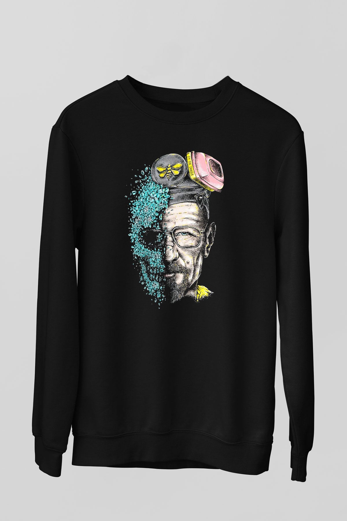 Breaking Bad Heisenberg Siyah Unisex Sweatshirt