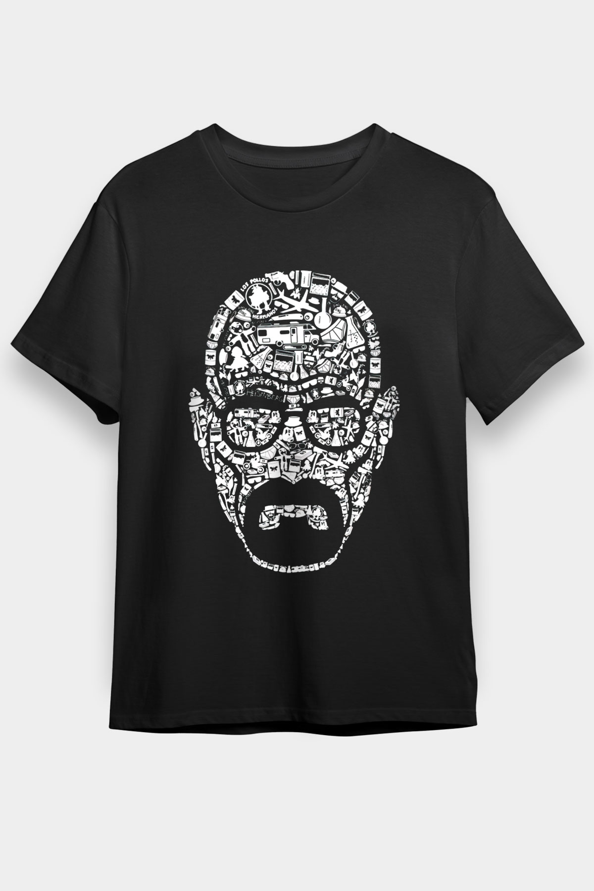 Breaking Bad Heisenberg Siyah Unisex Graphic Tee - STREETWEAR