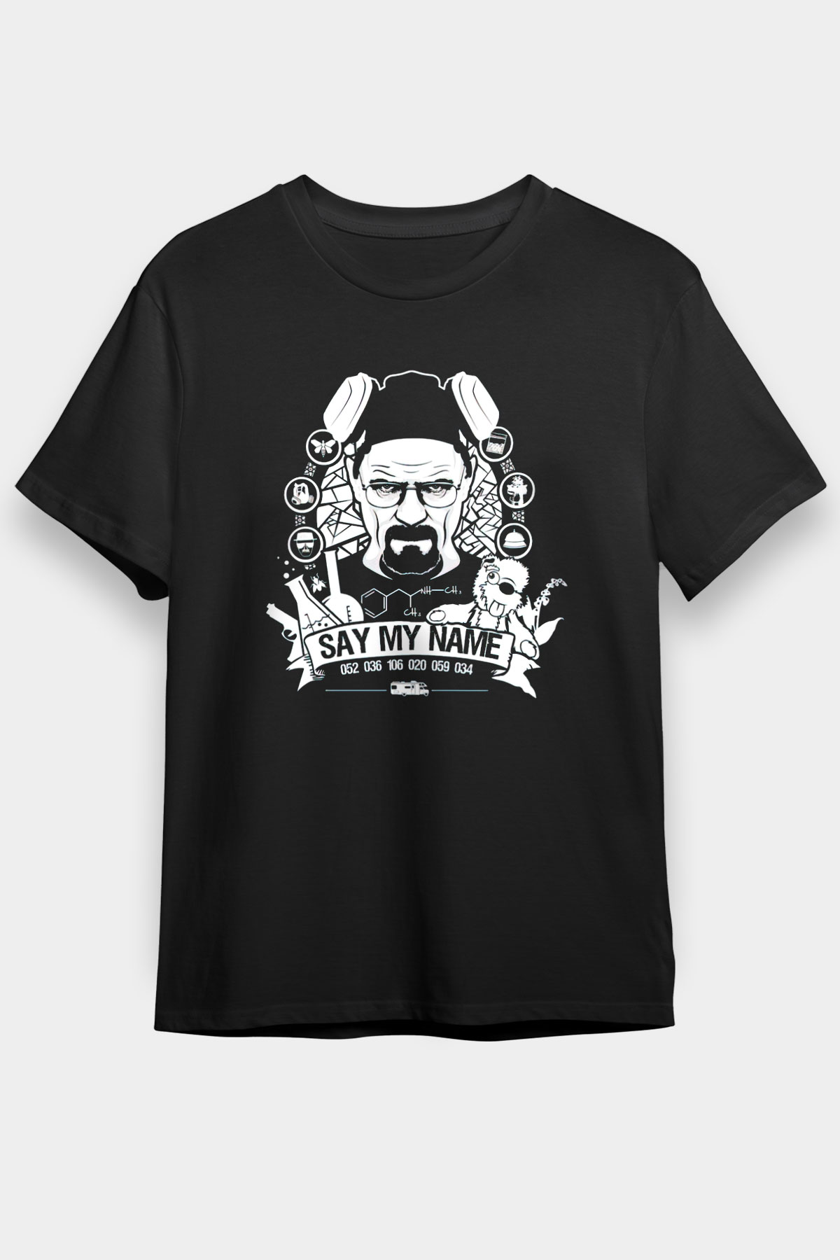 Breaking Bad Heisenberg Black Unisex Graphic Tee - STREETWEAR