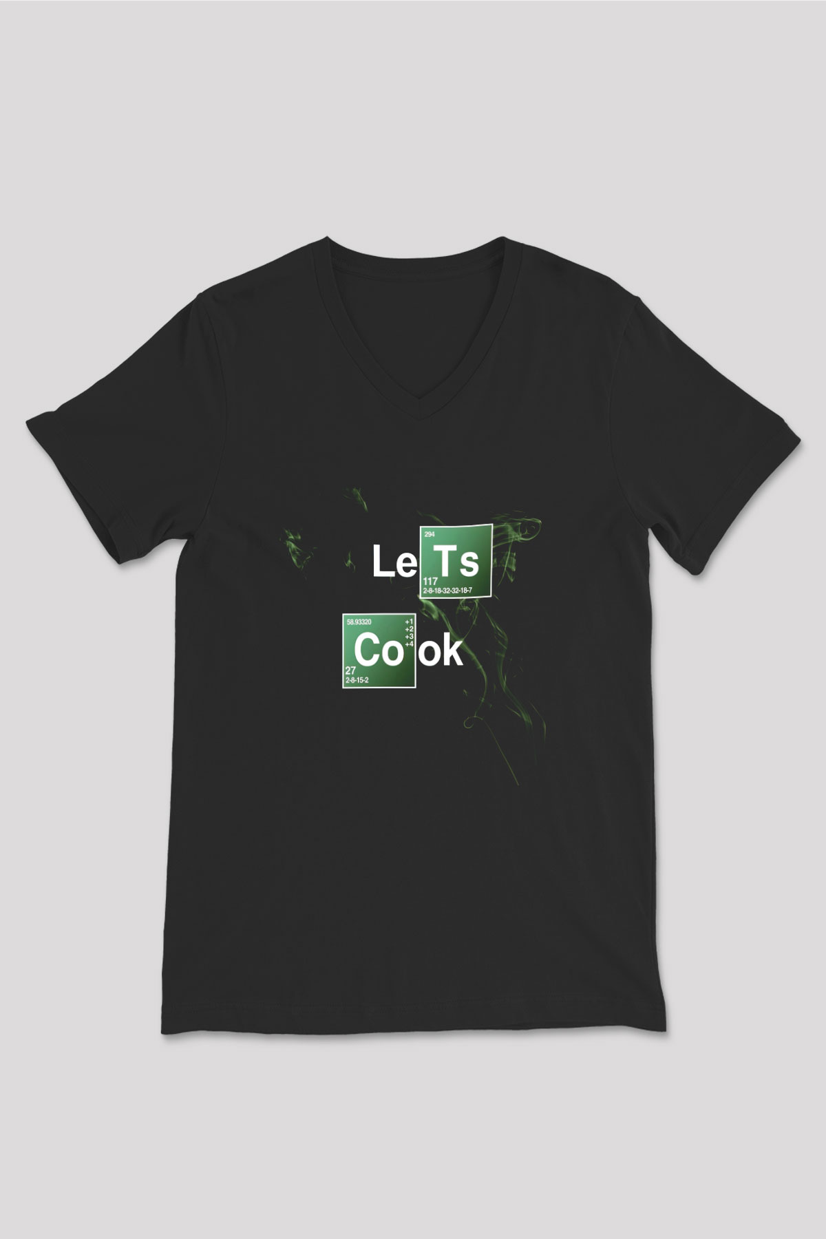 Breaking Bad Heisenberg Siyah Unisex V Yaka Tişört