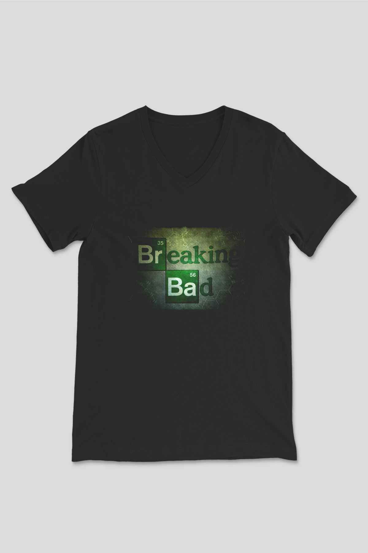 Breaking Bad Heisenberg Siyah Unisex V Yaka Tişört