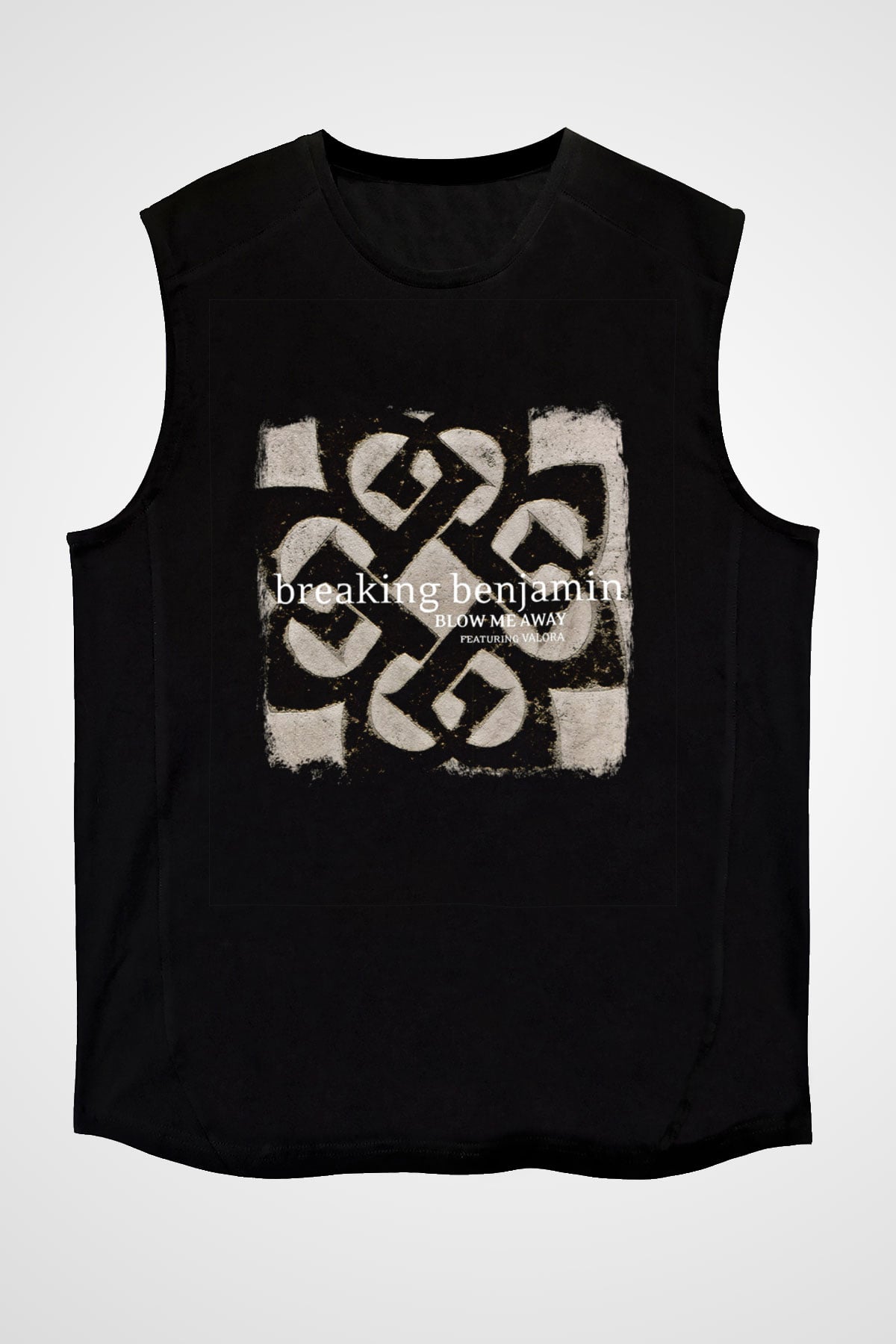 Breaking Benjamin Baskılı Unisex Siyah Kolsuz Tişört