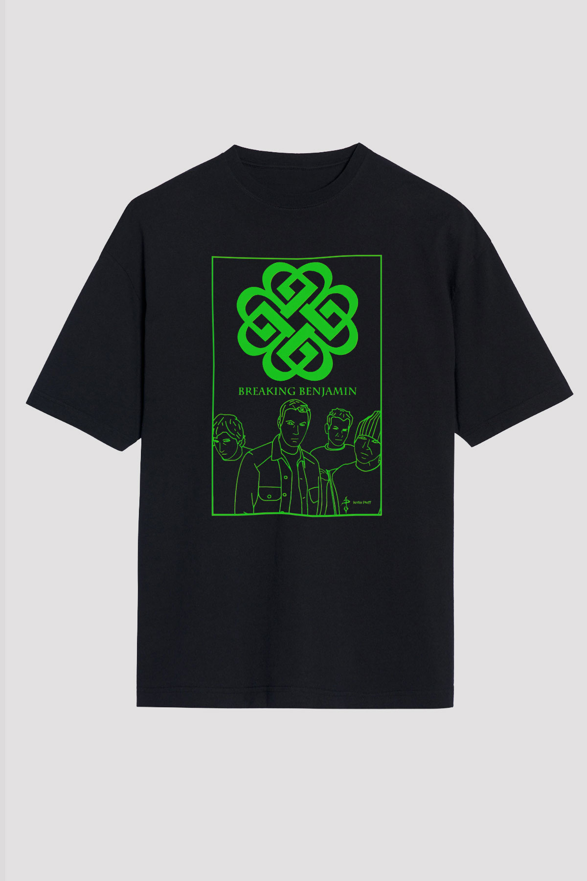 Breaking Benjamin Siyah Unisex Oversize Tişört T-Shirt