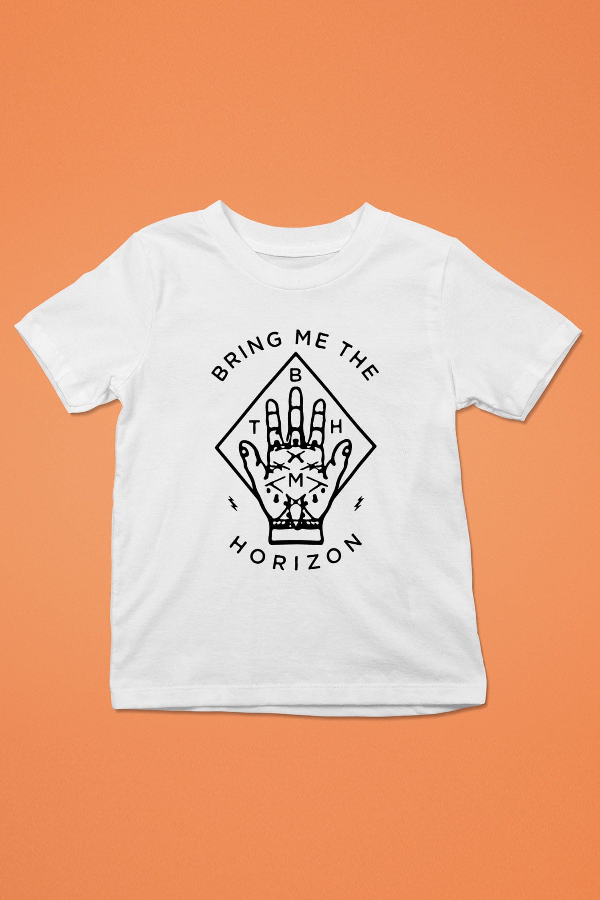 Bring Me the Horizon Baskılı Beyaz Unisex Çocuk Tişört