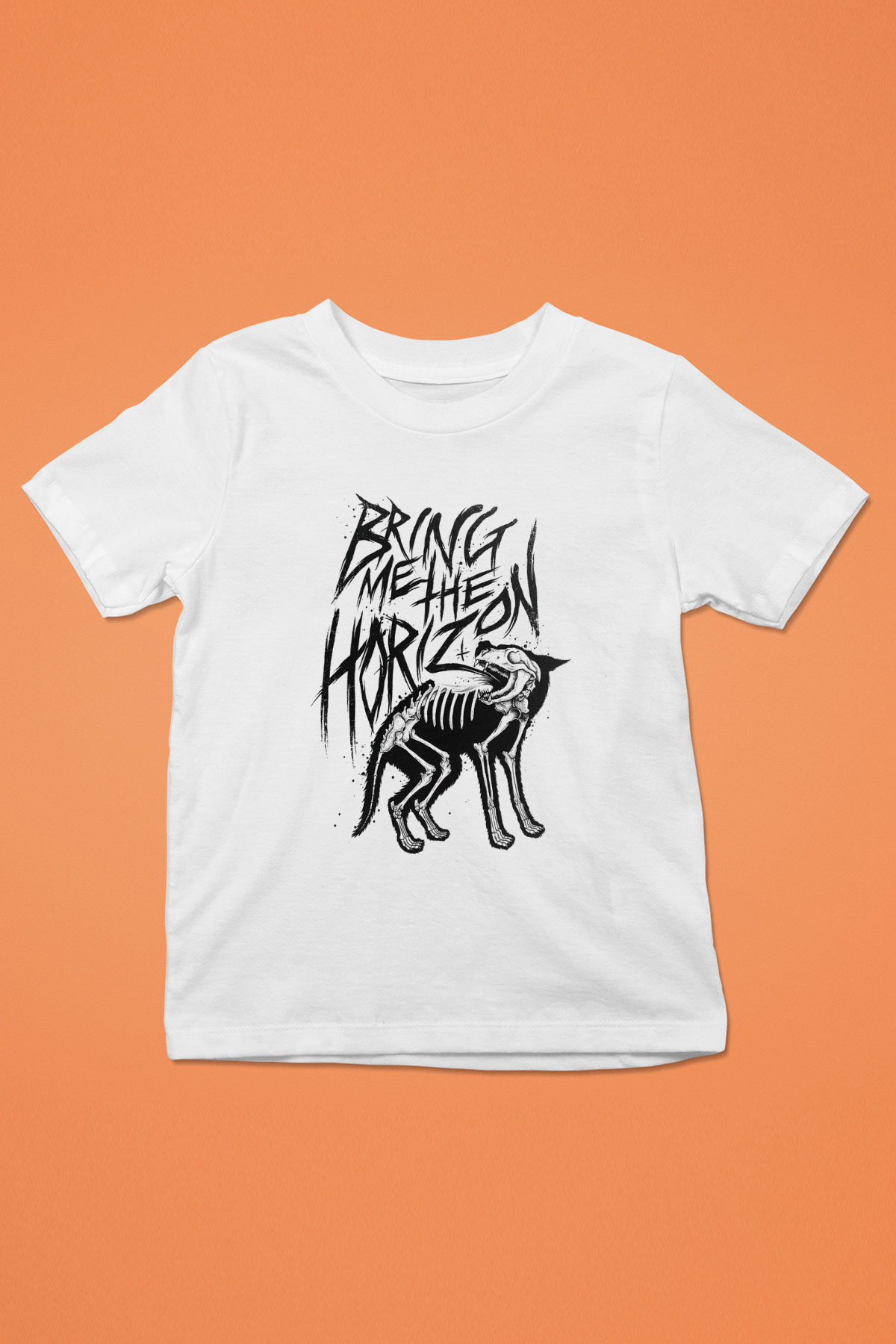 Bring Me the Horizon Baskılı Beyaz Unisex Çocuk Tişört