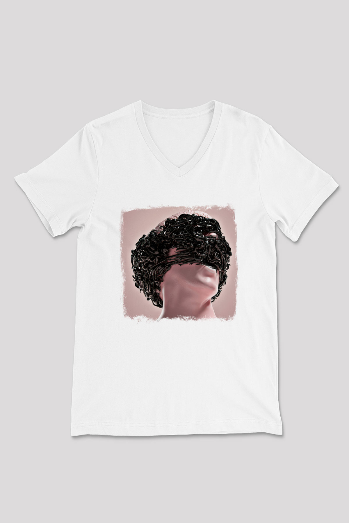 Bring Me the Horizon Baskılı Unisex Beyaz V Yaka Tişört