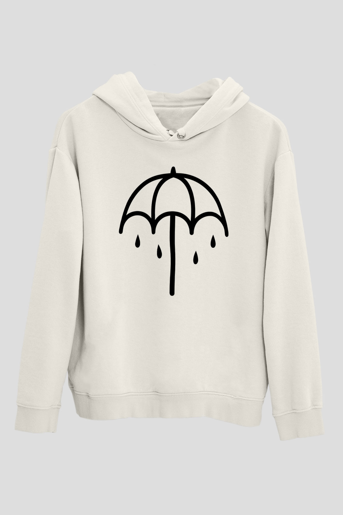 Bring Me the Horizon Beyaz Unisex Kapşonlu Sweatshirt
