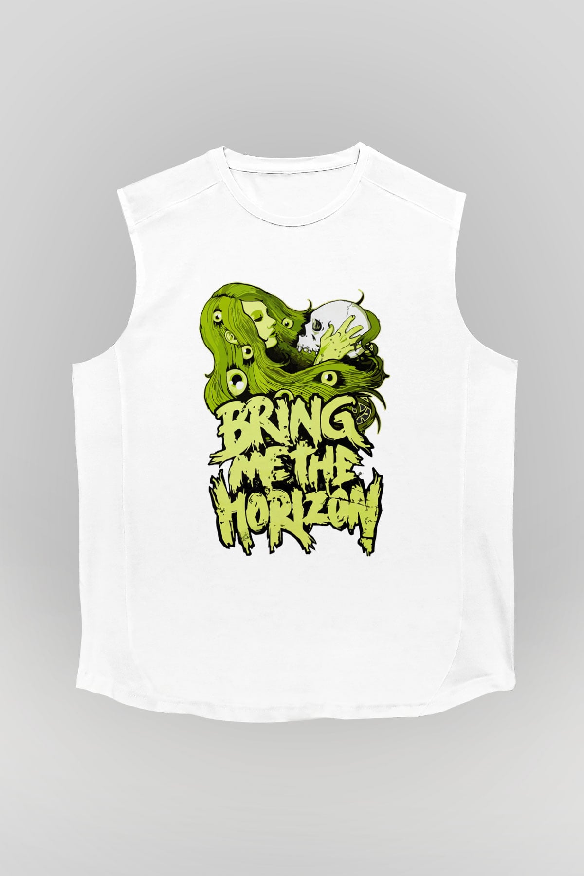 Bring Me the Horizon Beyaz Unisex Kolsuz Tişört