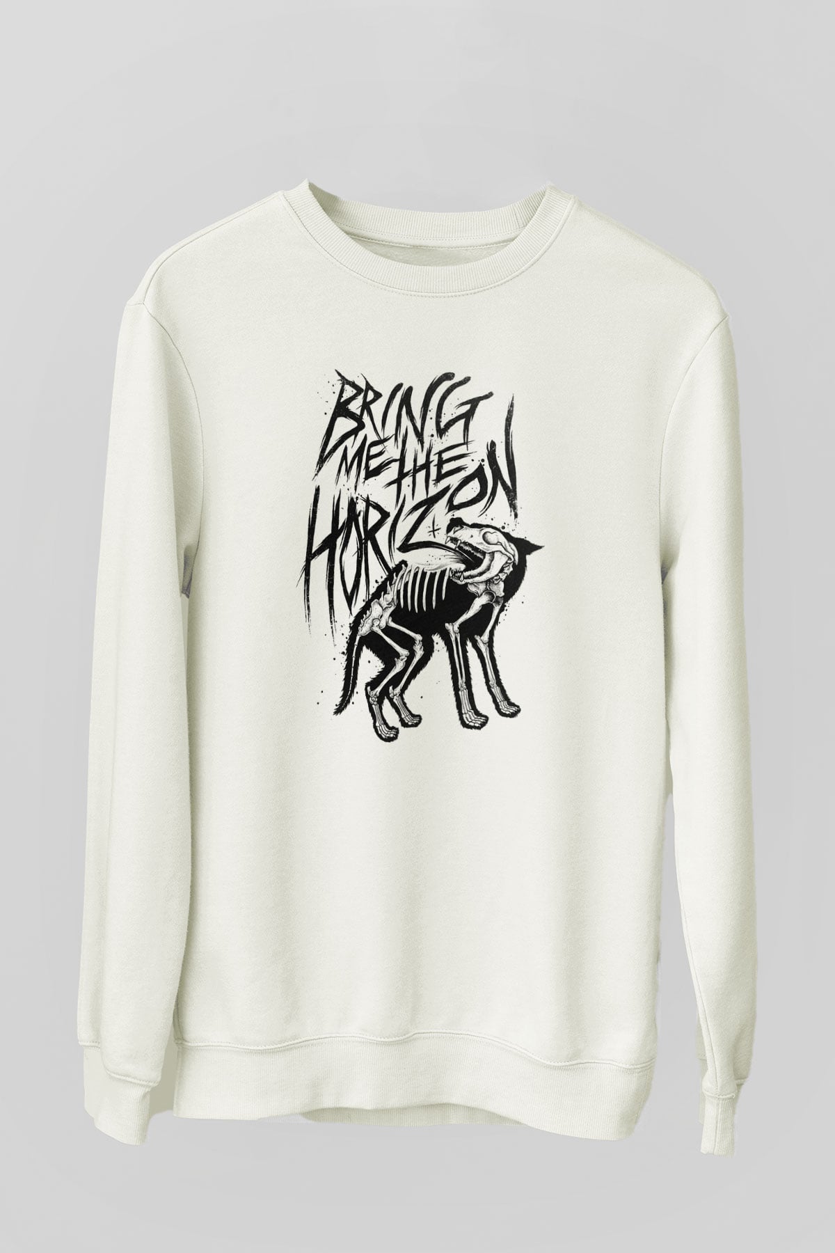Bring Me the Horizon Beyaz Unisex Sweatshirt