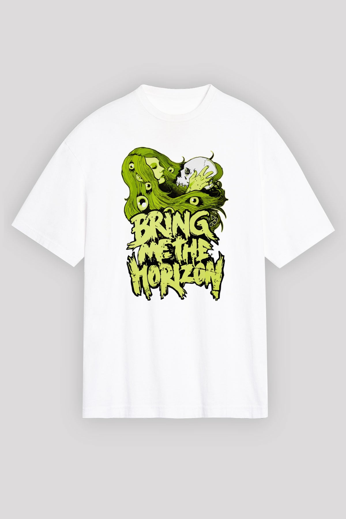 Bring Me the Horizon Beyaz Unisex Tişört T-Shirt - TişörtFabrikası