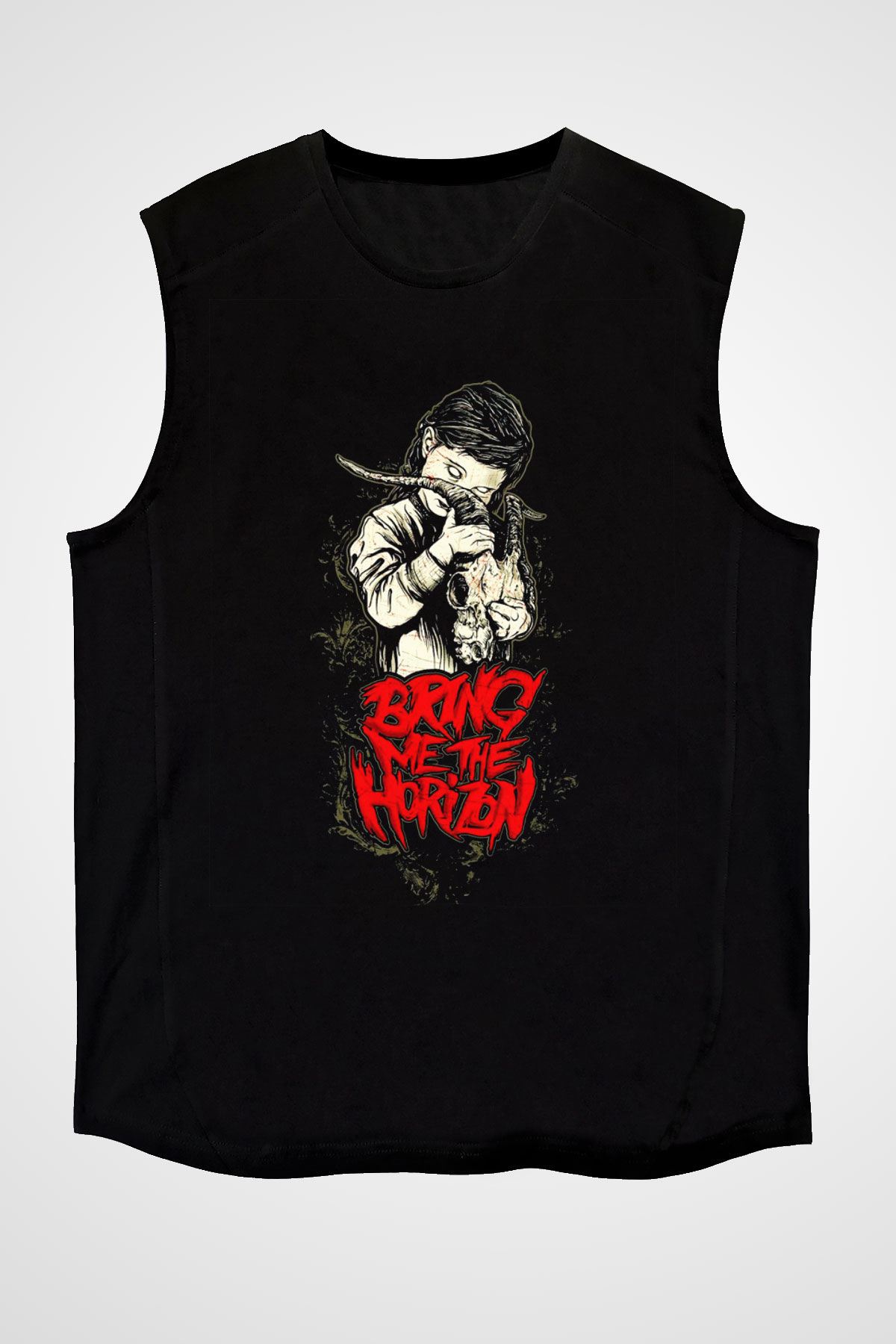 Bring Me the Horizon Siyah Unisex Kolsuz Tişört