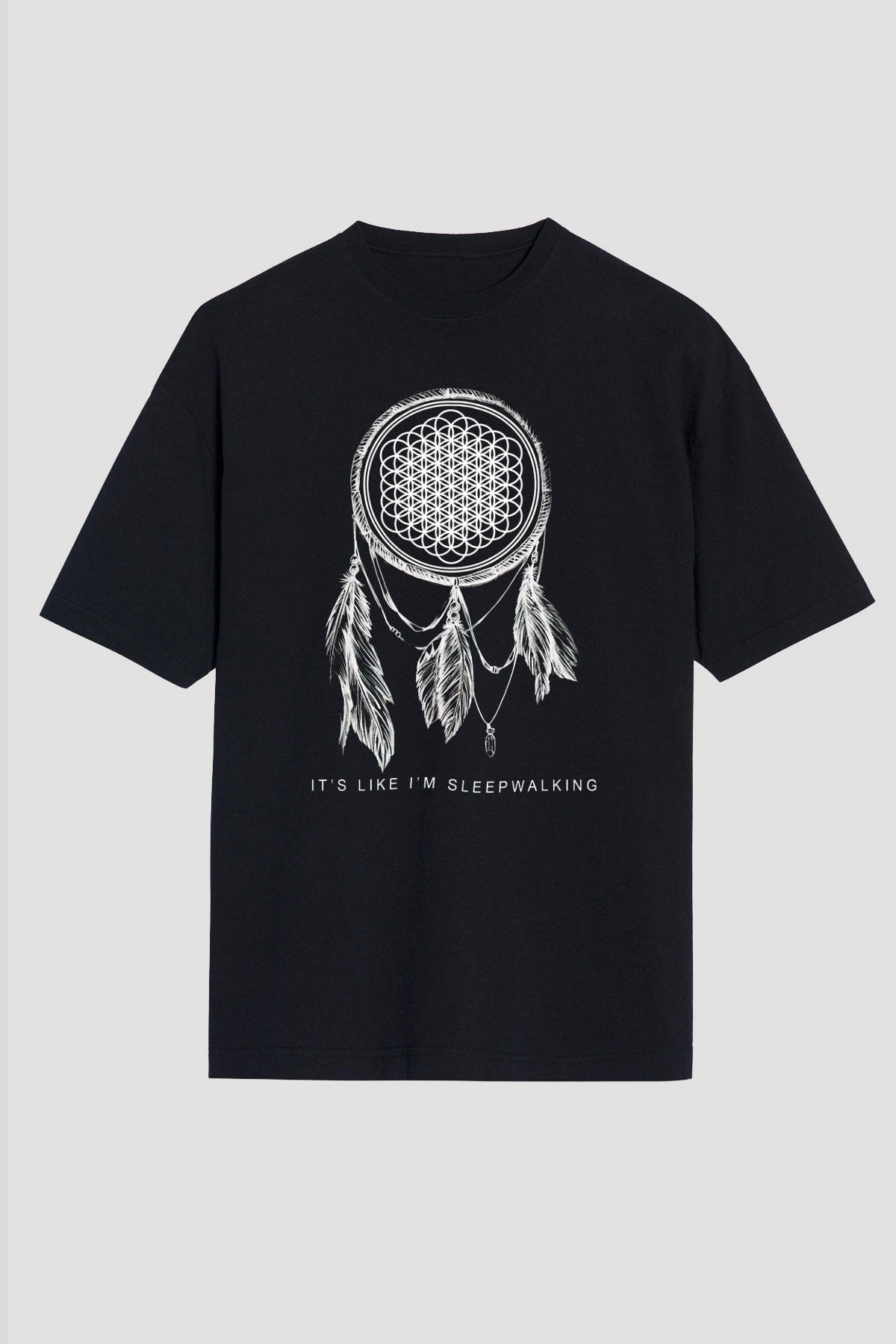 Bring Me the Horizon Siyah Unisex Oversize Tişört T-Shirt