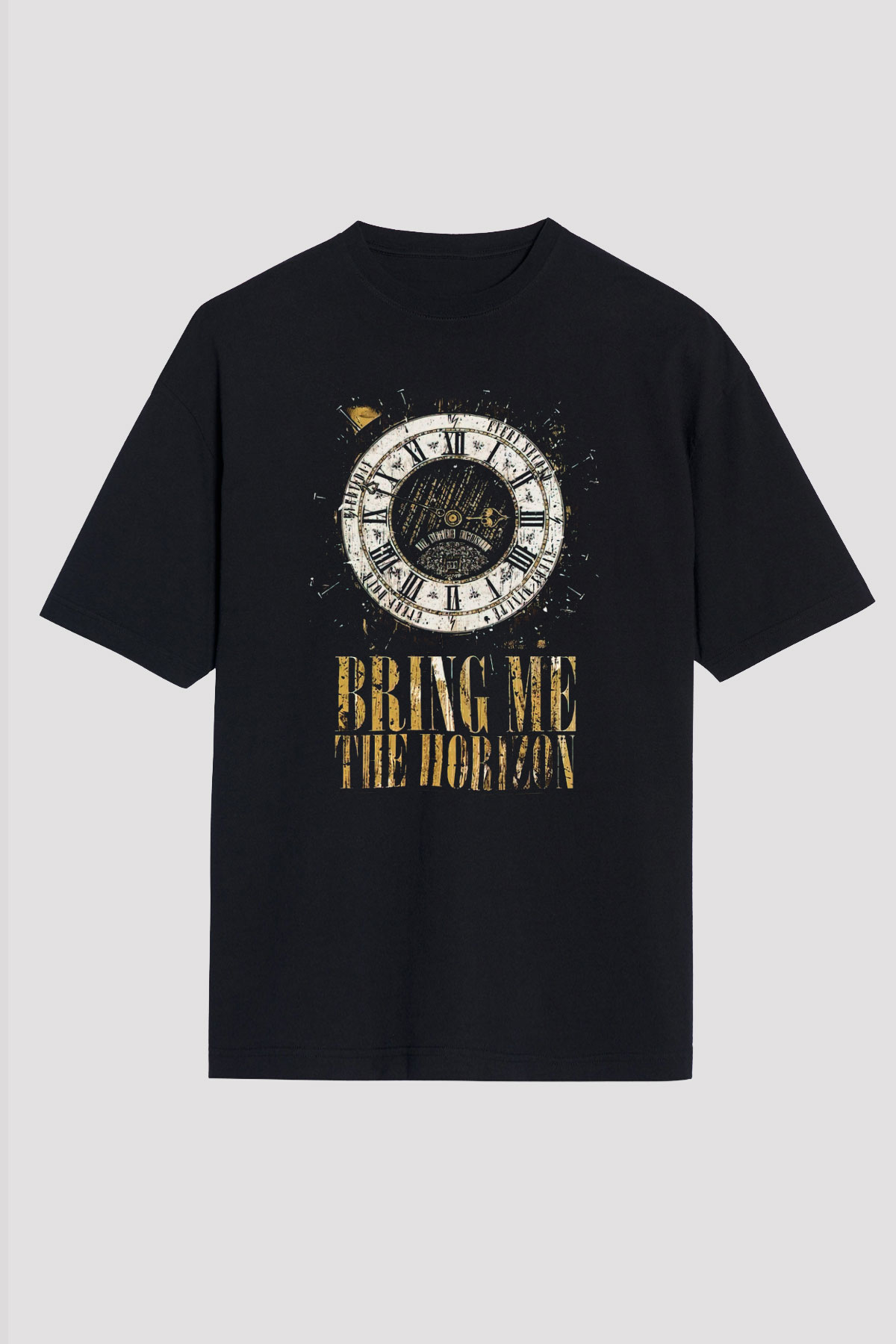 Bring Me the Horizon Siyah Unisex Oversize Tişört T-Shirt
