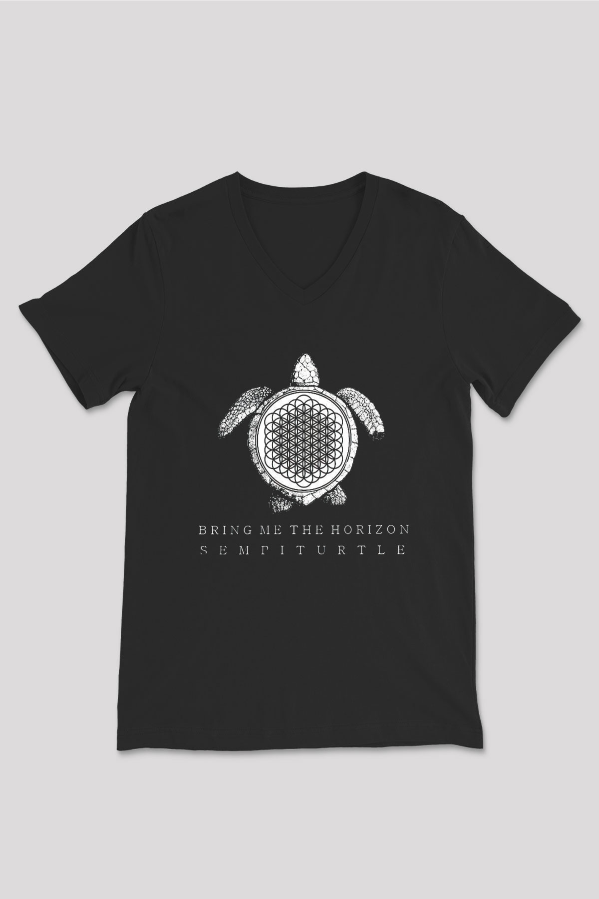 Bring Me the Horizon Siyah Unisex V Yaka Tişört