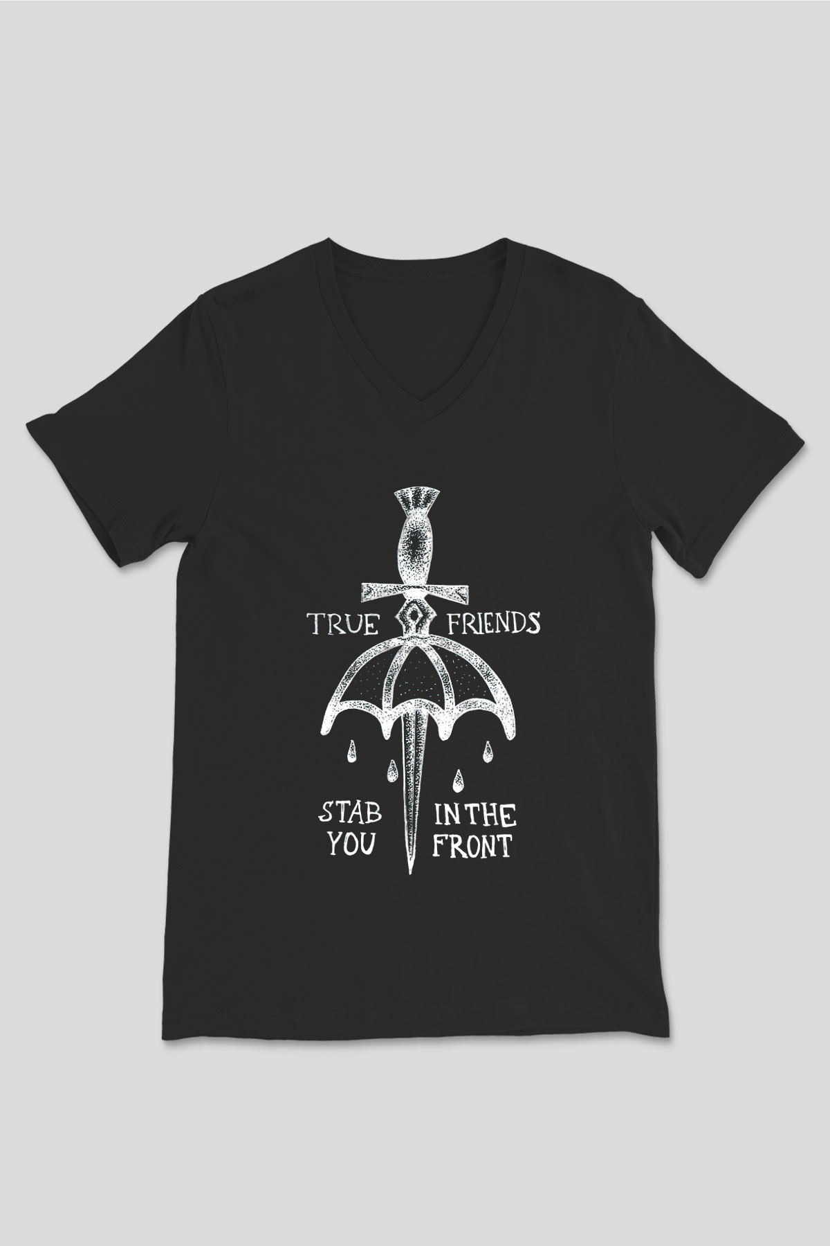 Bring Me the Horizon Siyah Unisex V Yaka Tişört T-Shirt