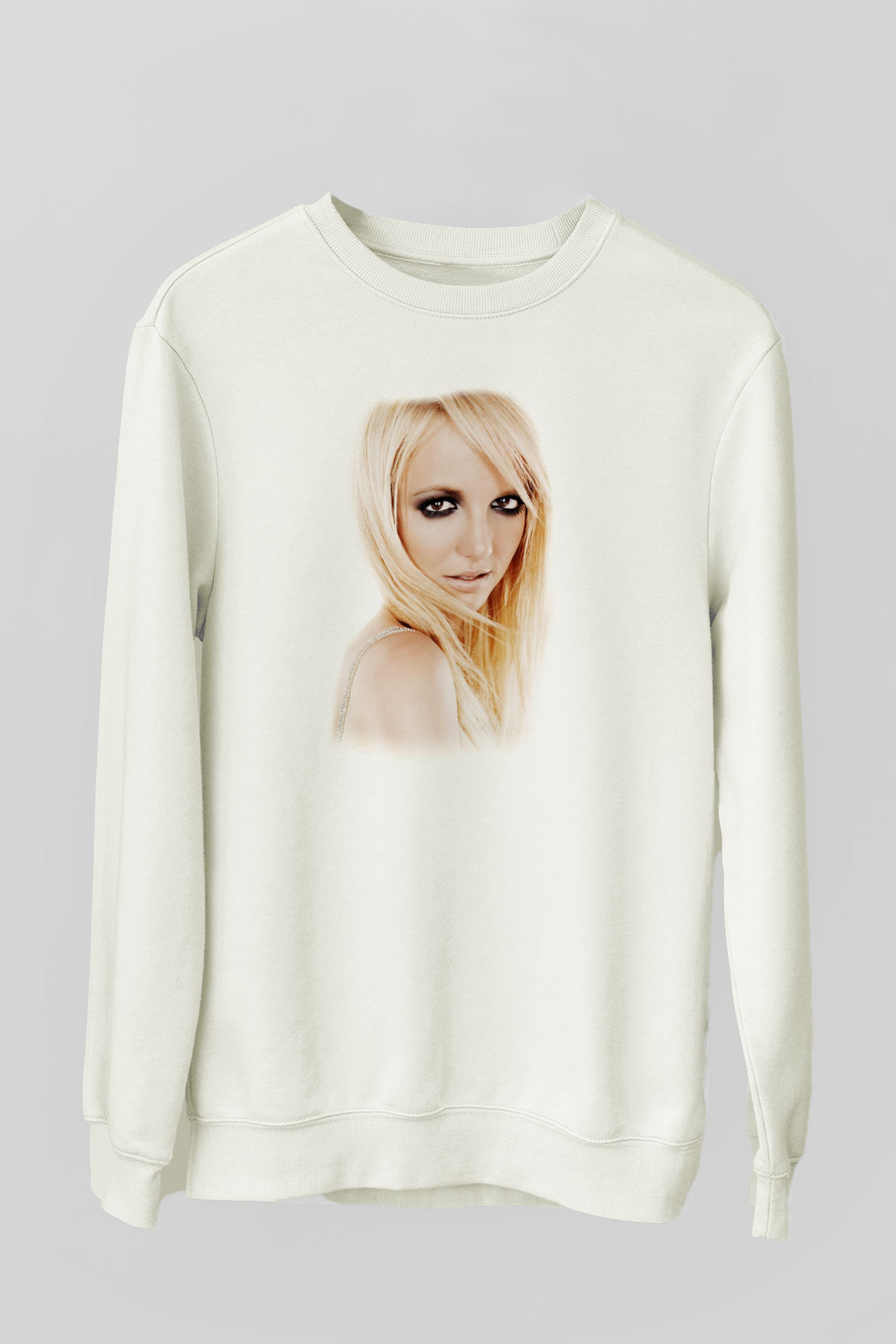 Britney Spears Beyaz Unisex Sweatshirt