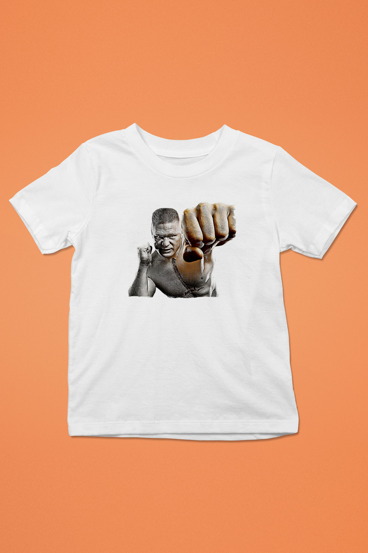 Brock Lesnar Baskılı Beyaz Unisex Beyaz Çocuk Tişört - Tshirt