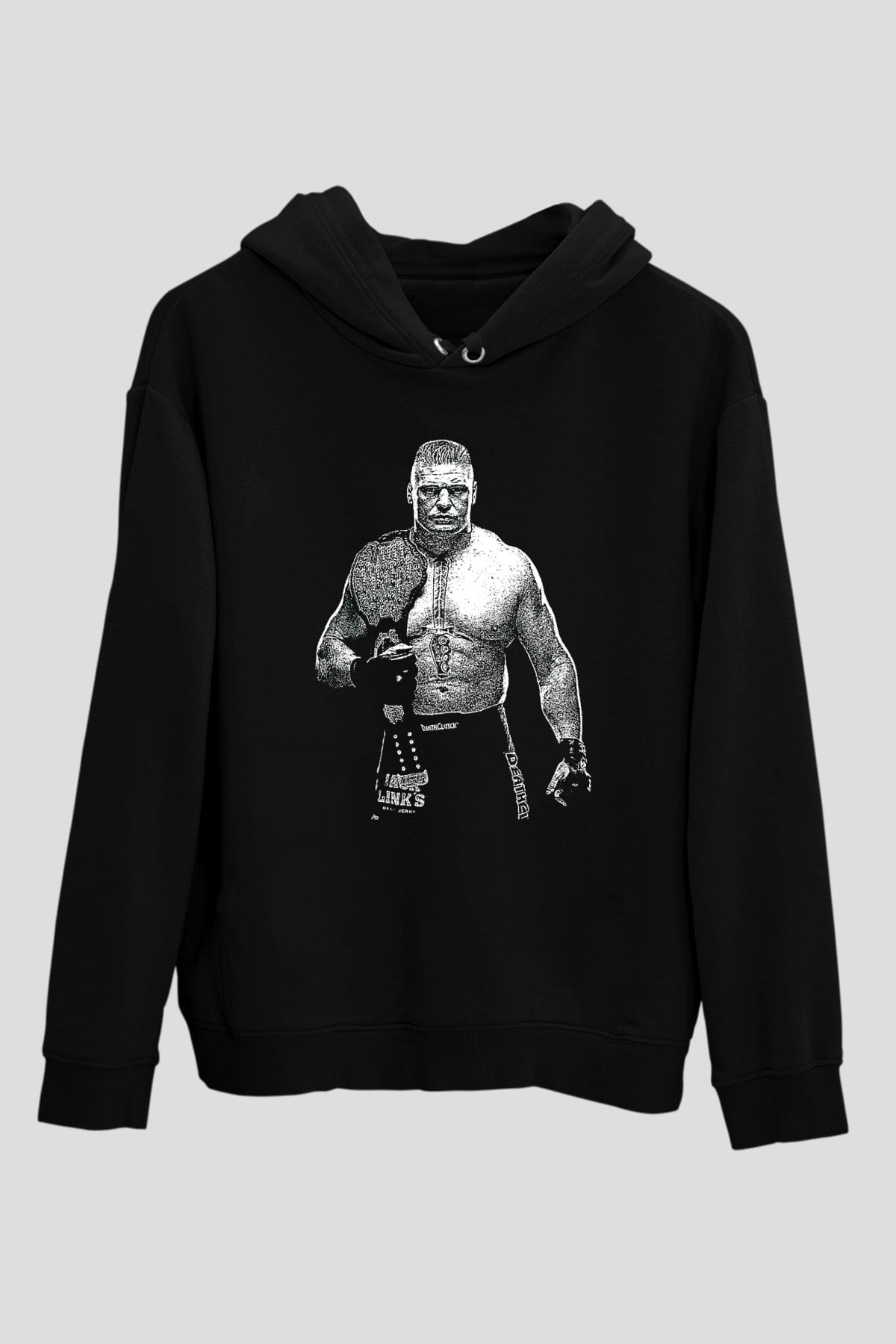 Brock Lesnar Baskılı Unisex Siyah Hoodie