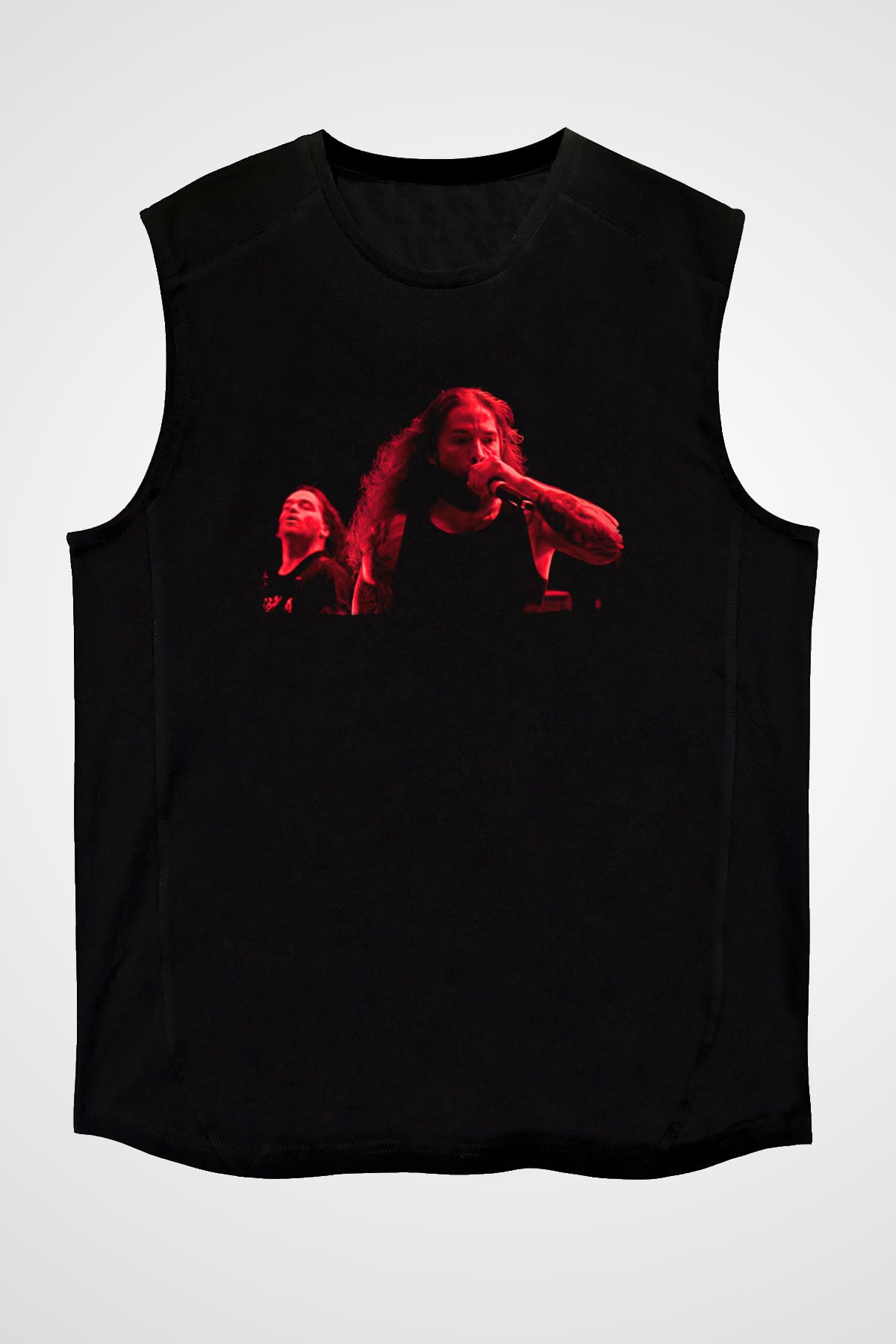 Broken Hope Baskılı Unisex Siyah Kolsuz Tişört - Tshirt