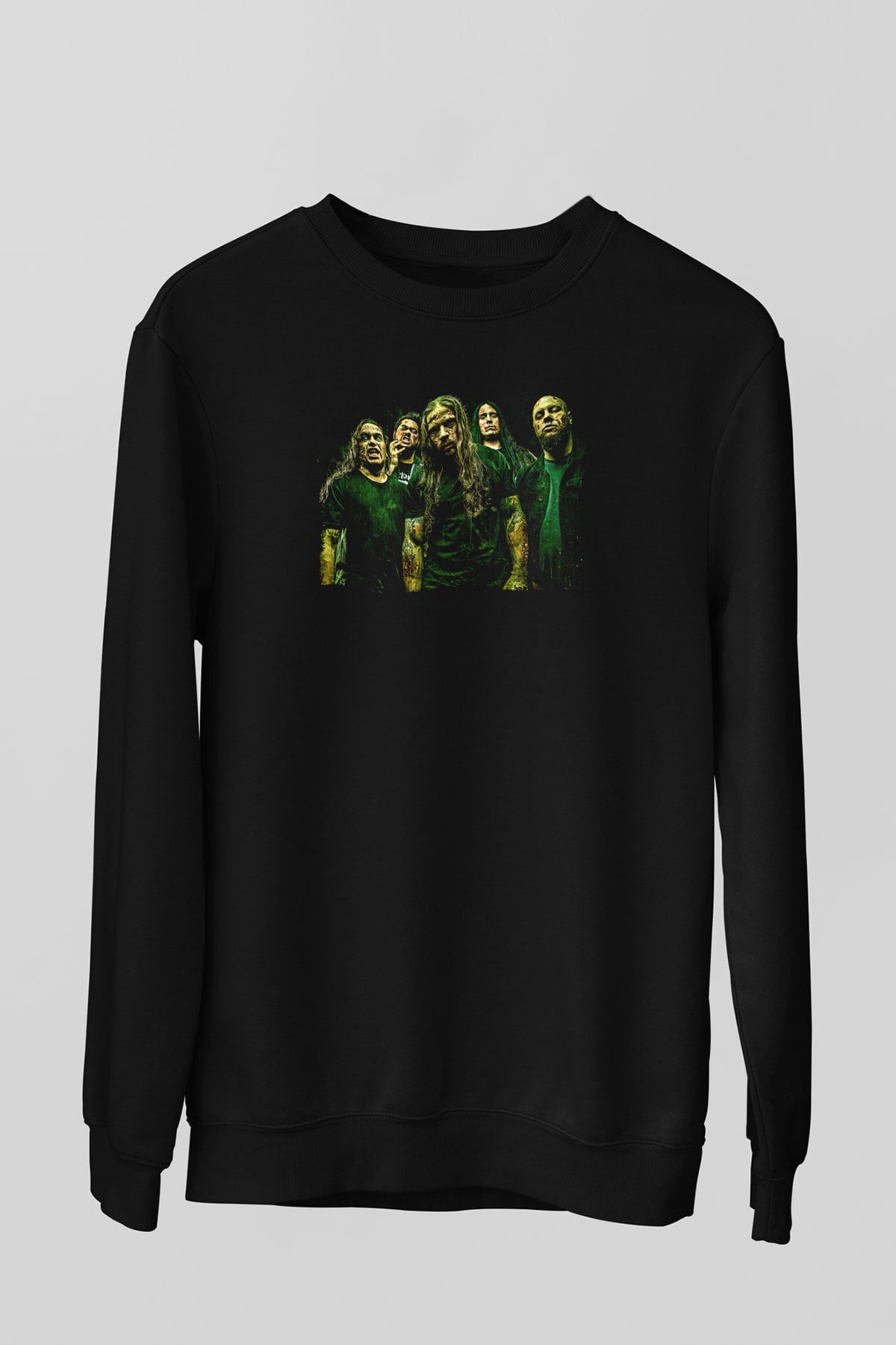 Broken Hope Baskılı Unisex Siyah Sweatshirt