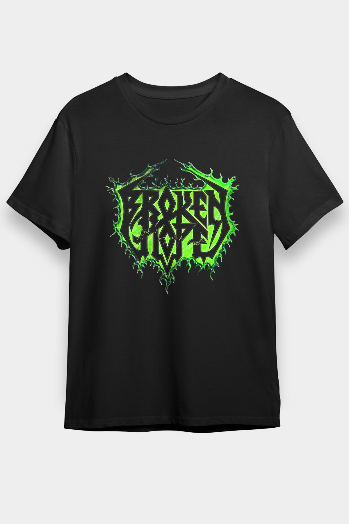 Broken Hope Baskılı Unisex Siyah Tişört - Tshirt