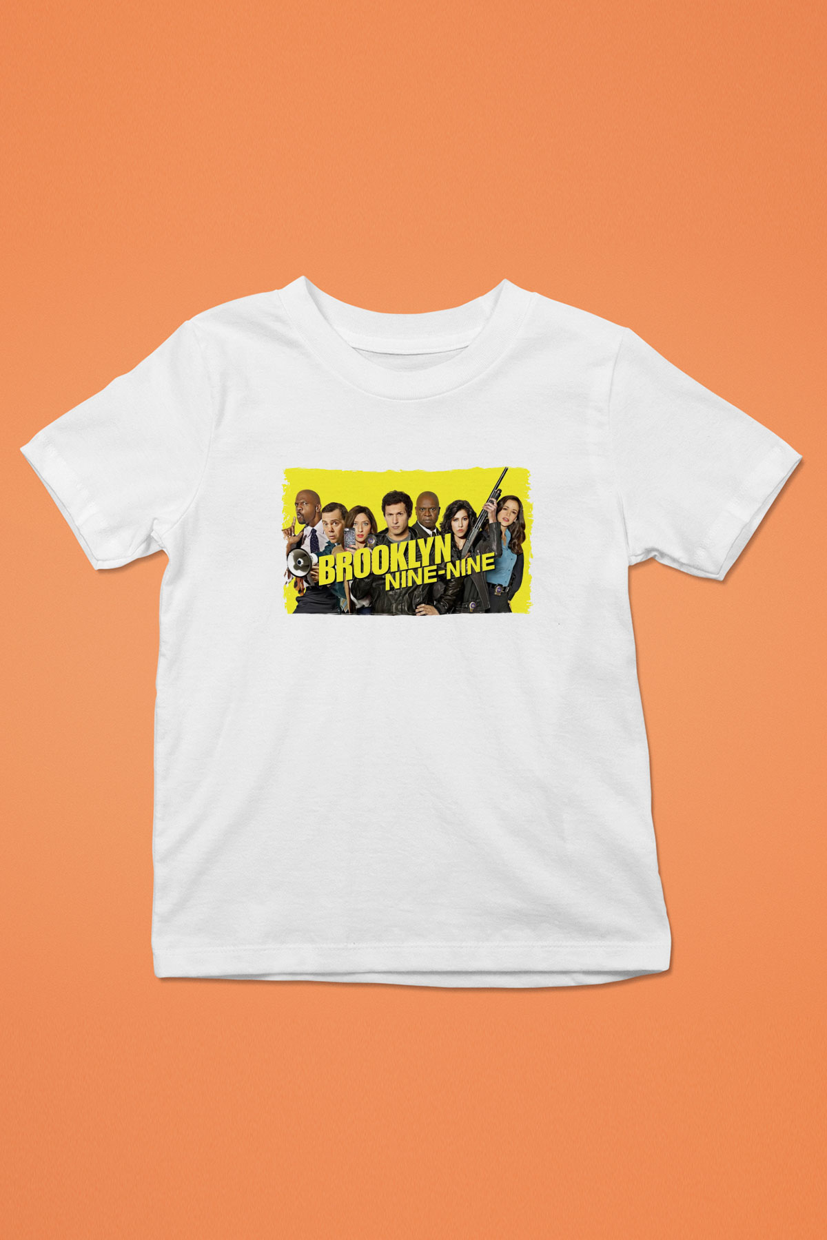 Brooklyn Nine-Nine Beyaz Unisex Çocuk Tişört