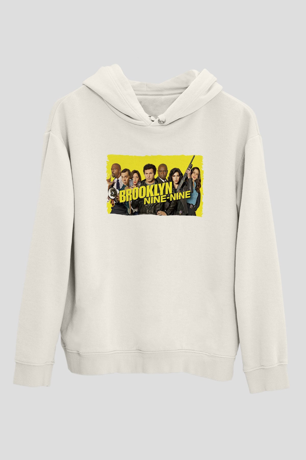 Brooklyn Nine-Nine Beyaz Unisex Hoodie