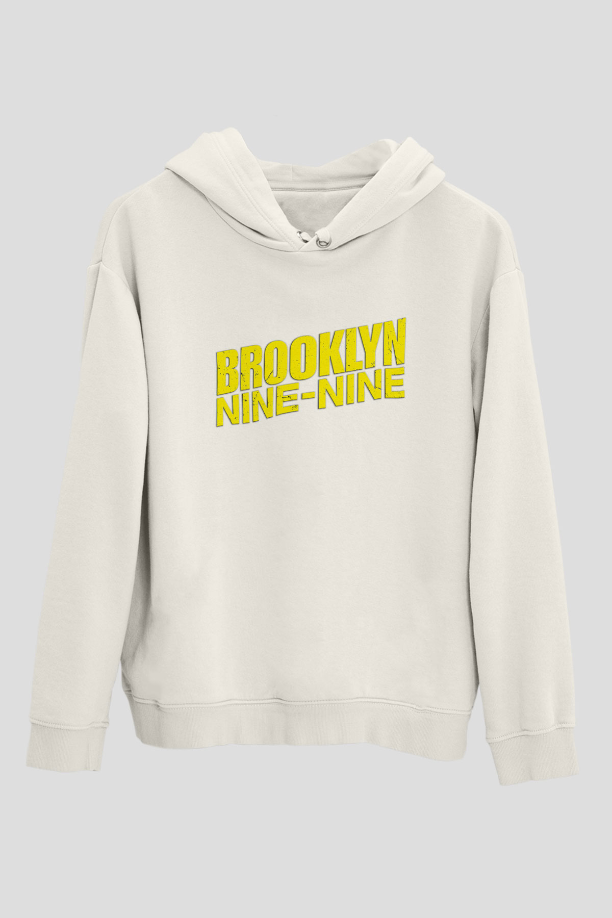 Brooklyn Nine-Nine Beyaz Unisex Kapşonlu Sweatshirt