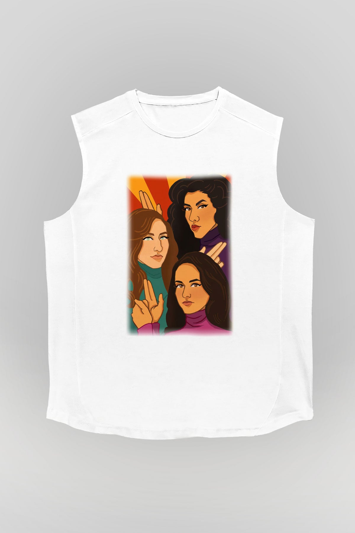 Brooklyn Nine-Nine Beyaz Unisex Kolsuz Tişört