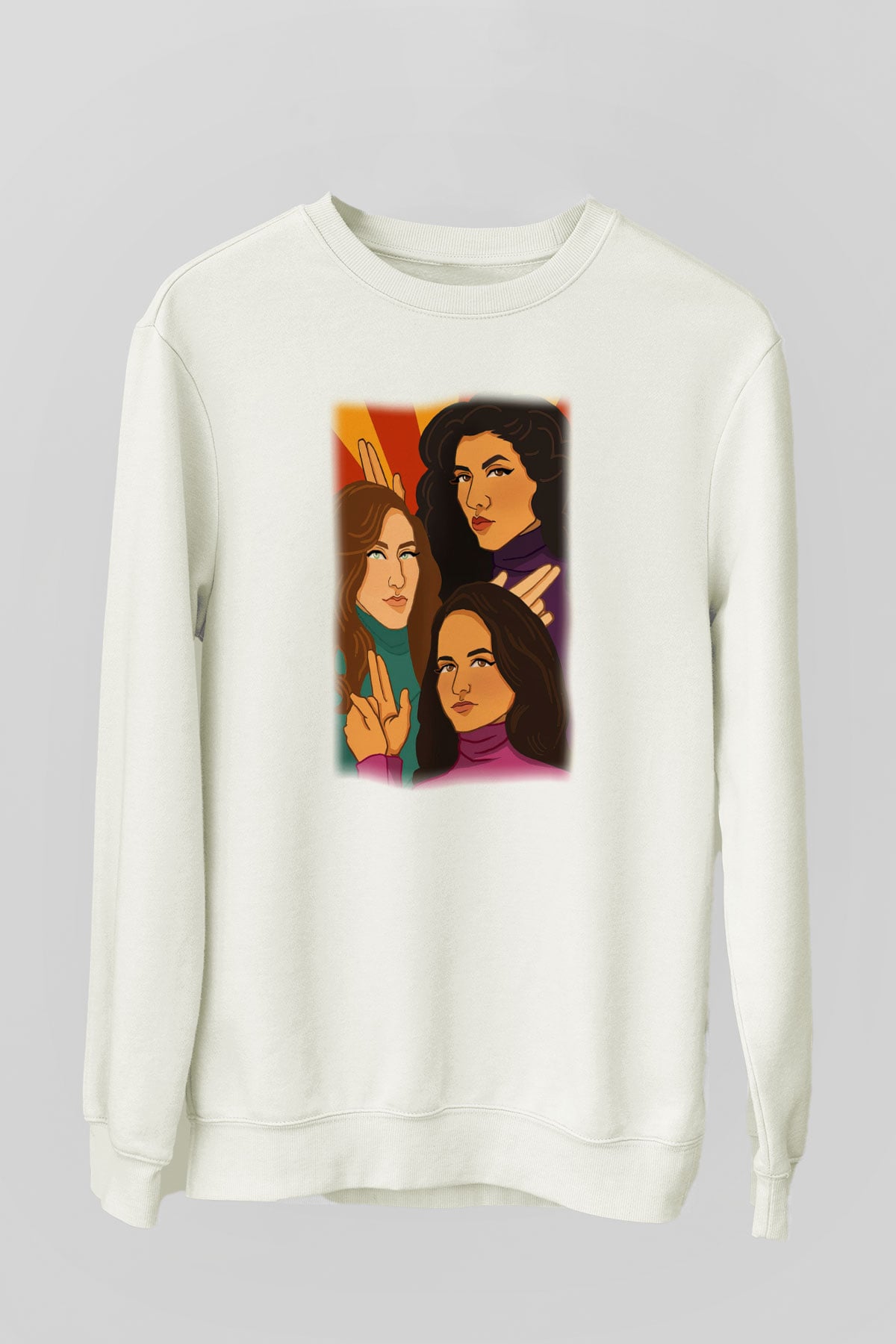 Brooklyn Nine-Nine Beyaz Unisex Sweatshirt