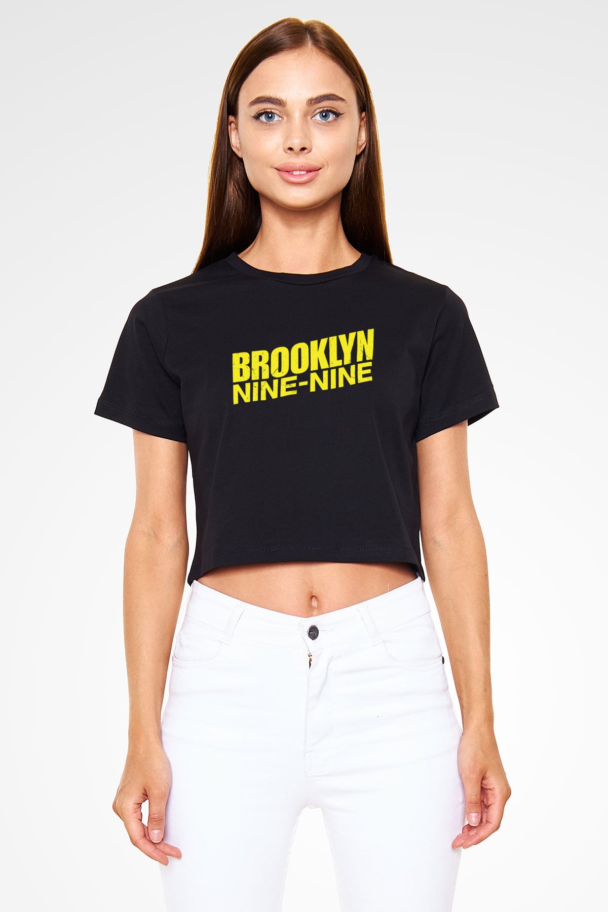 Brooklyn Nine-Nine Siyah  Crop Top Tişört