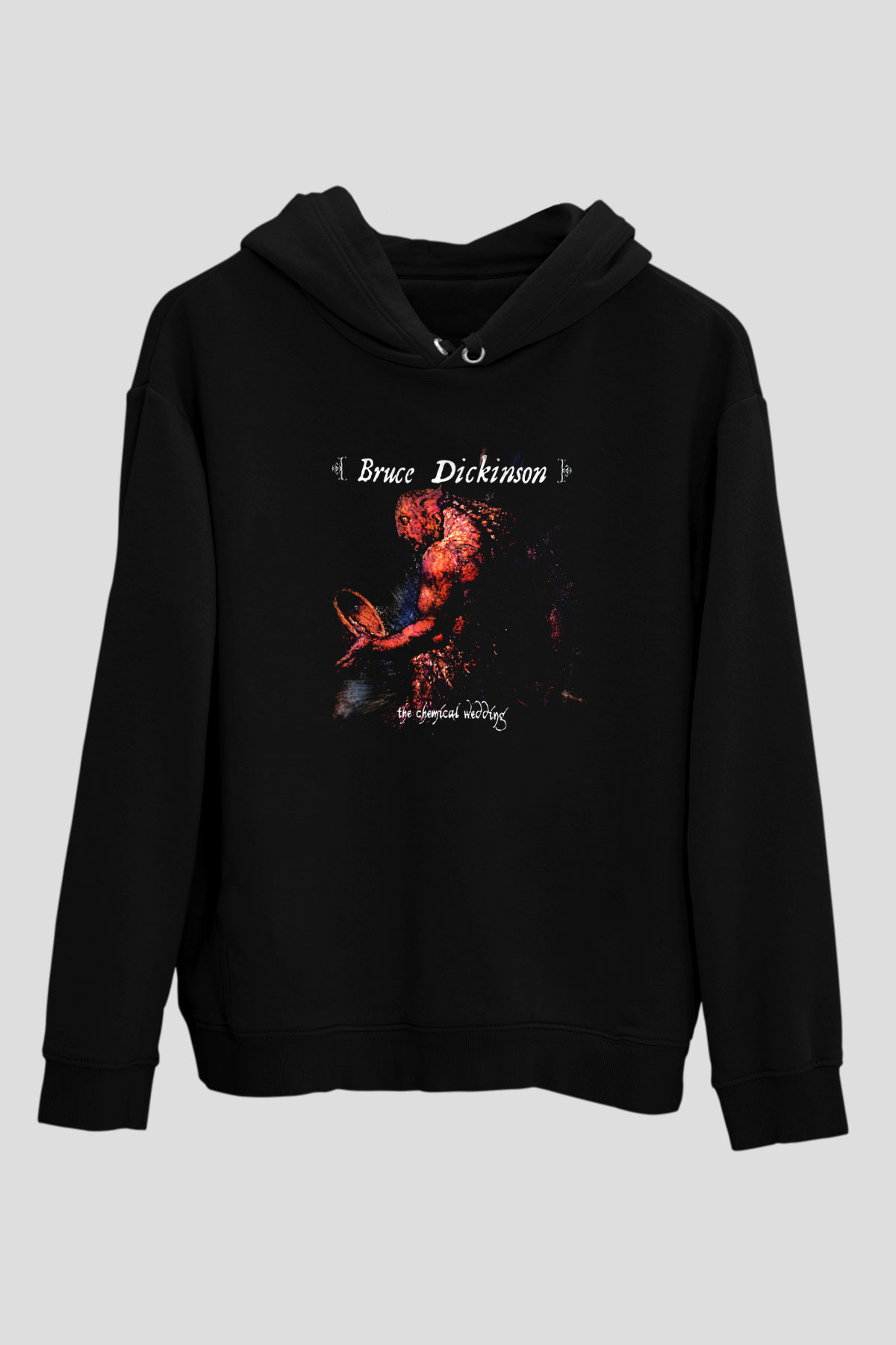 Bruce Dickinson Siyah Unisex Kapüşonlu Sweatshirt