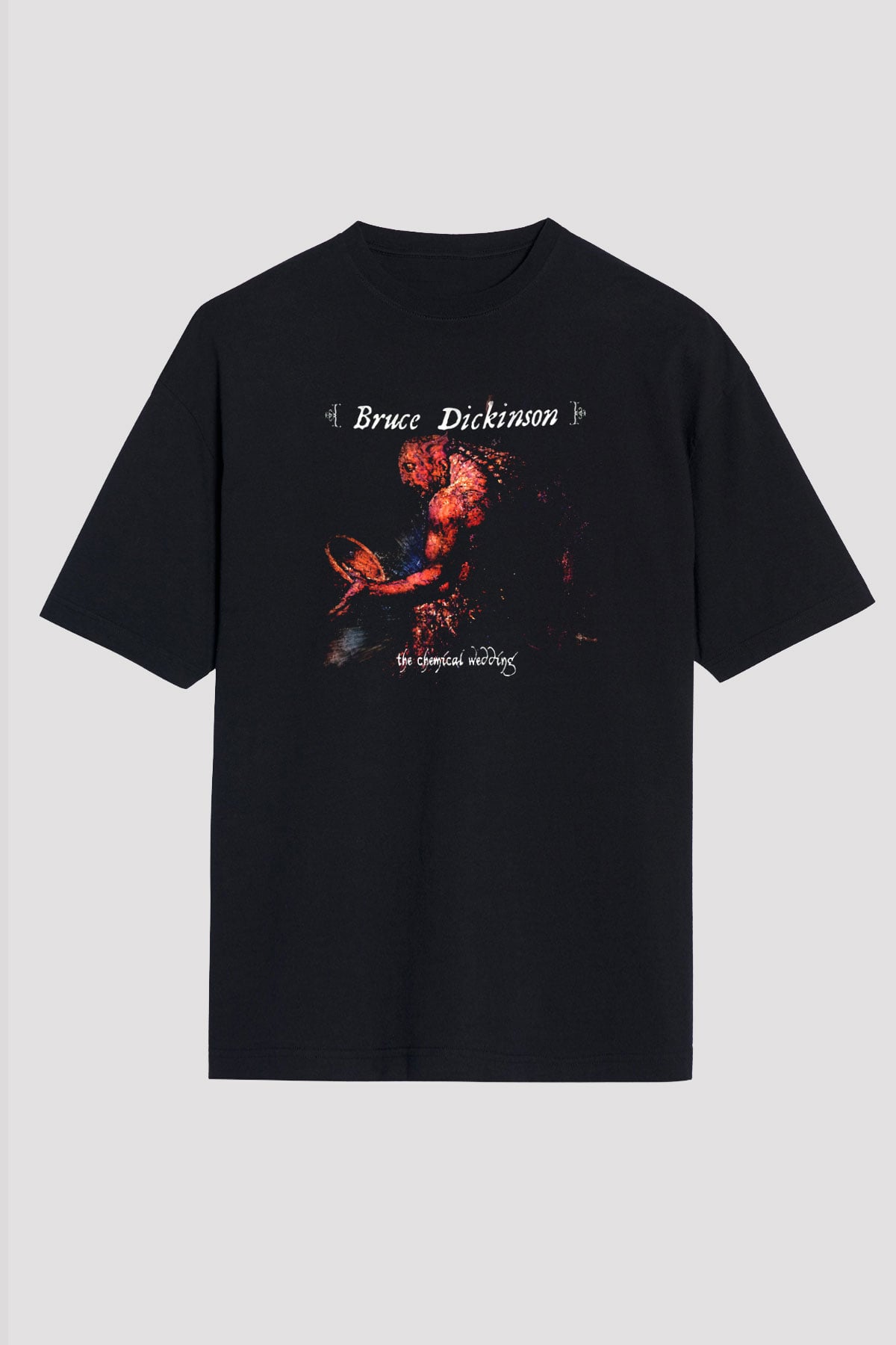 Bruce Dickinson Siyah Unisex Tişört T-Shirt - TişörtFabrikası
