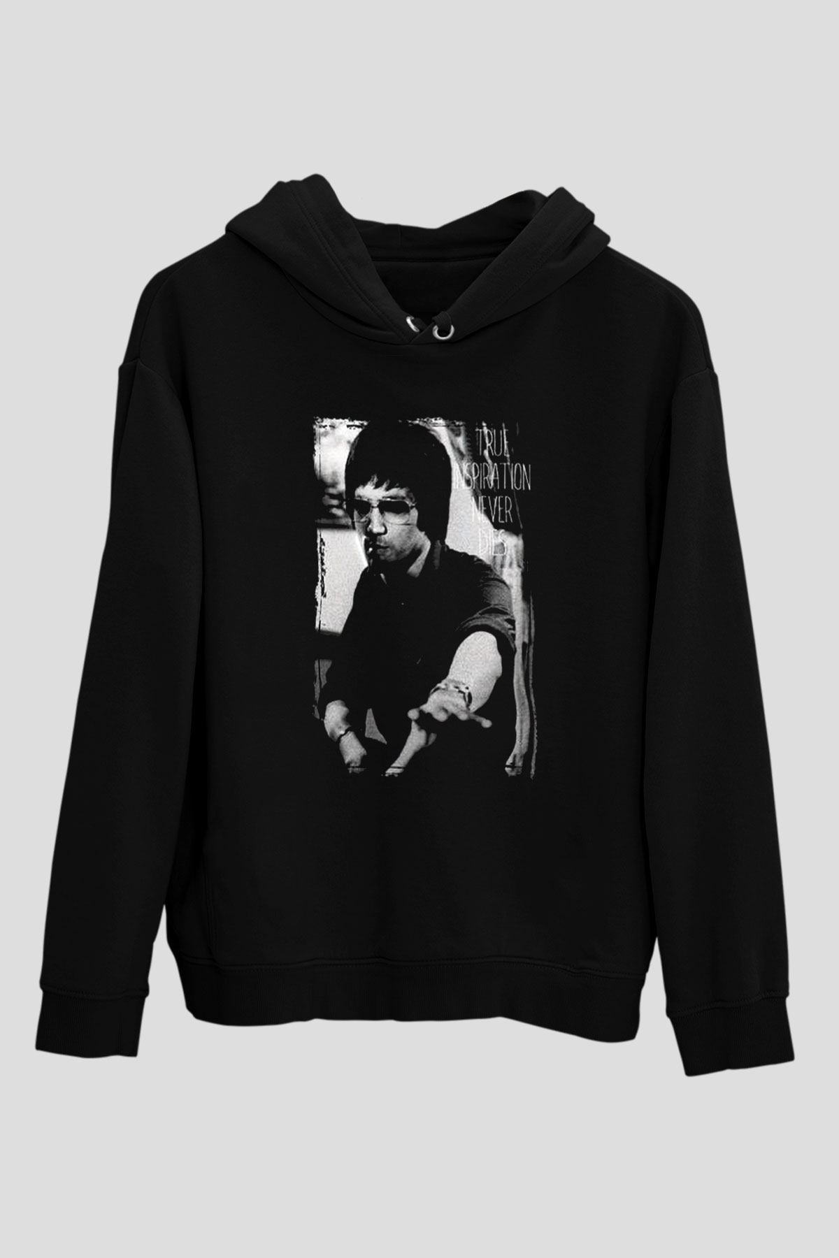 Bruce Lee Siyah Unisex Hoodie