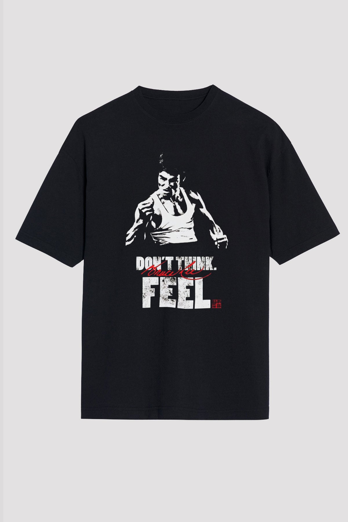 Bruce Lee Siyah Unisex Oversize Tişört T-Shirt