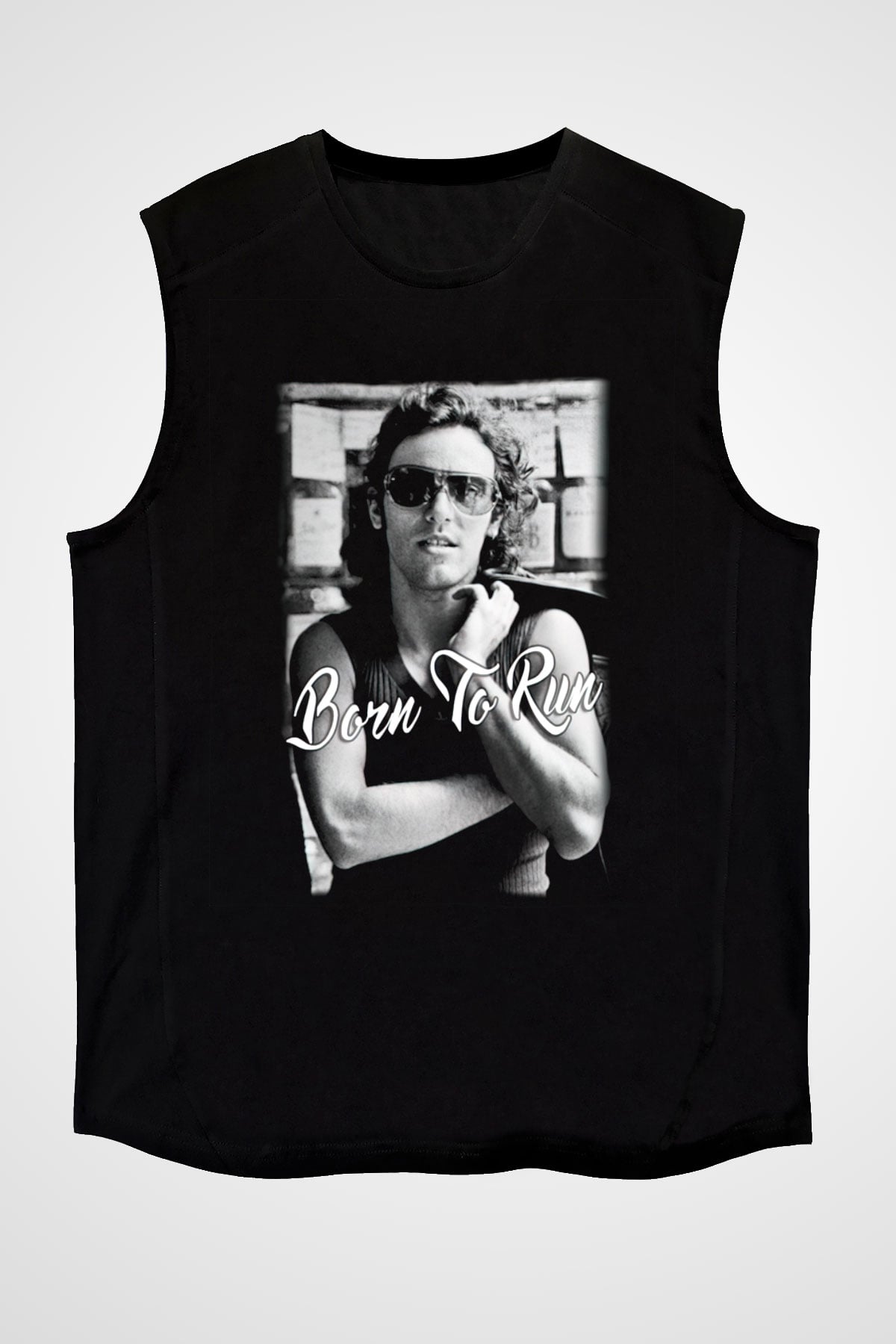 Bruce Springsteen Siyah Unisex Kolsuz Tişört