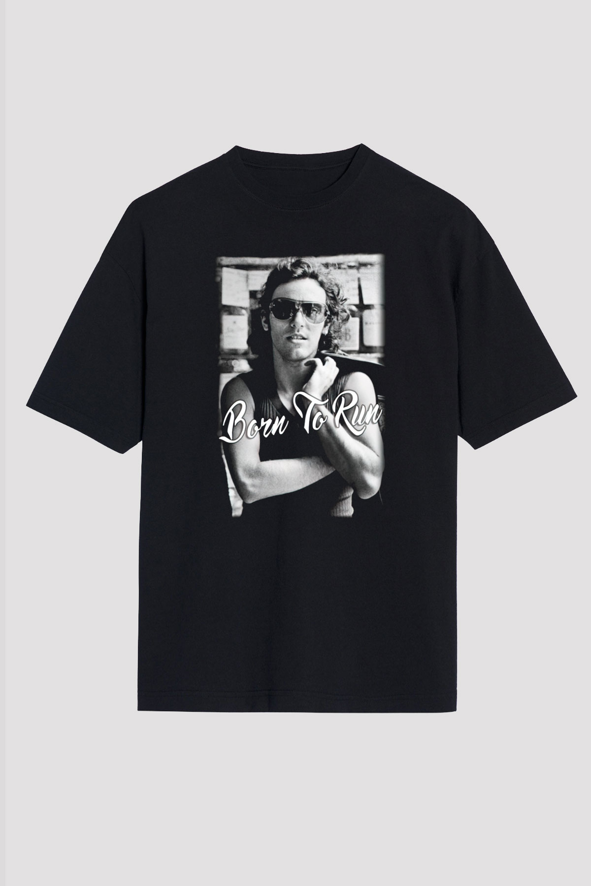 Bruce Springsteen Siyah Unisex Oversize Tişört T-Shirt
