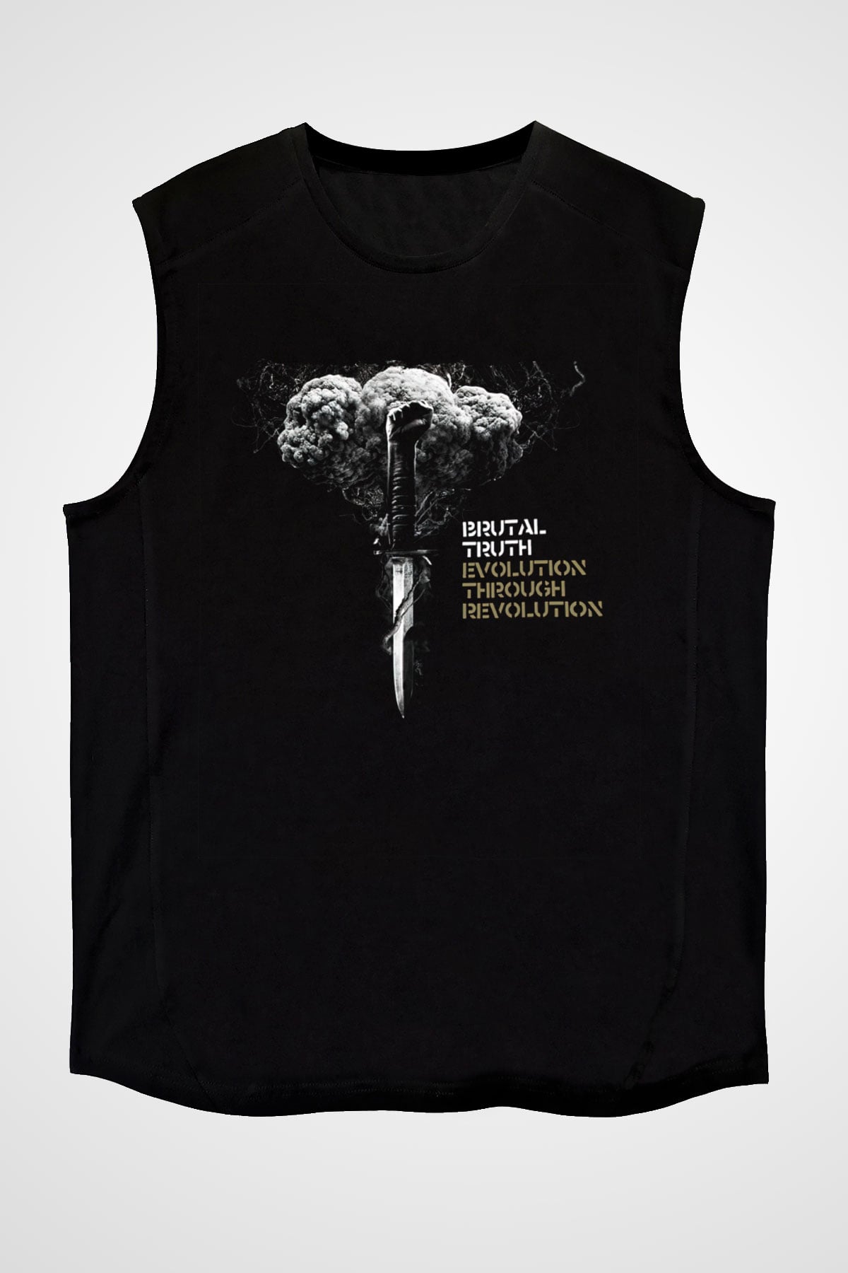 Brutal Truth Siyah Unisex Kolsuz Tişört