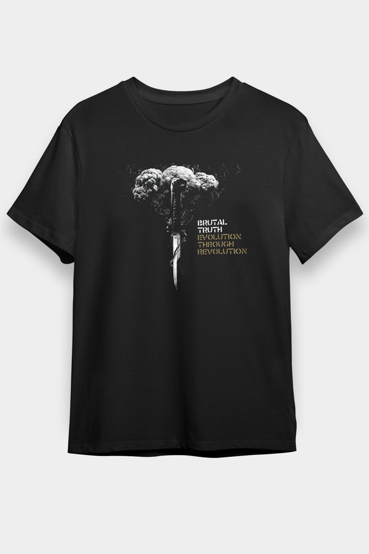 Brutal Truth Siyah Unisex Tişört T-Shirt - TişörtFabrikası