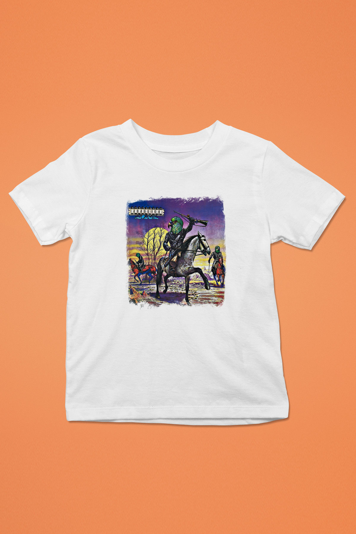 Budgie Baskılı Unisex Beyaz Çocuk Tişört