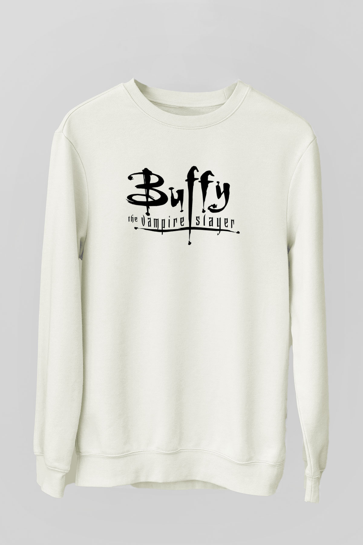 Buffy the Vampire Slayer Beyaz Unisex Sweatshirt