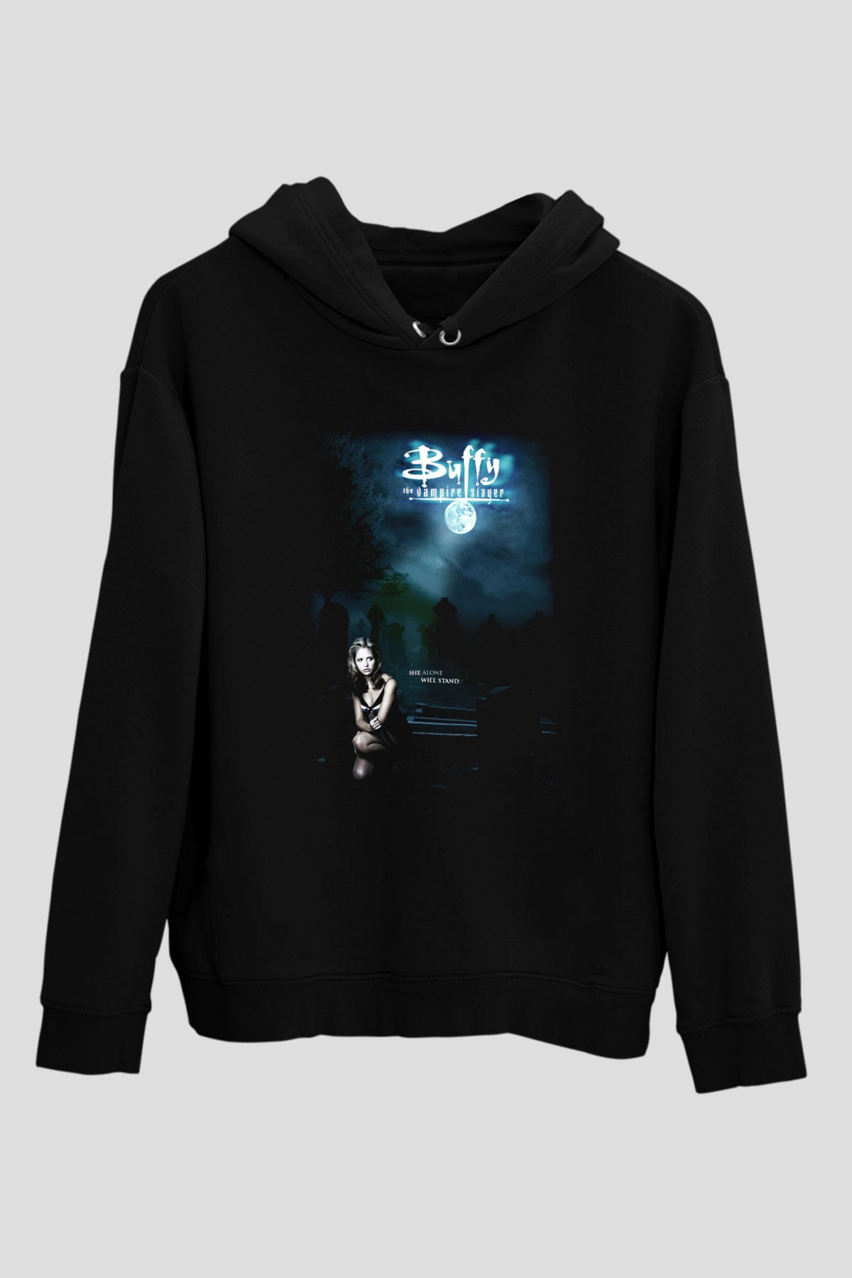 Buffy the Vampire Slayer Siyah Unisex Hoodie