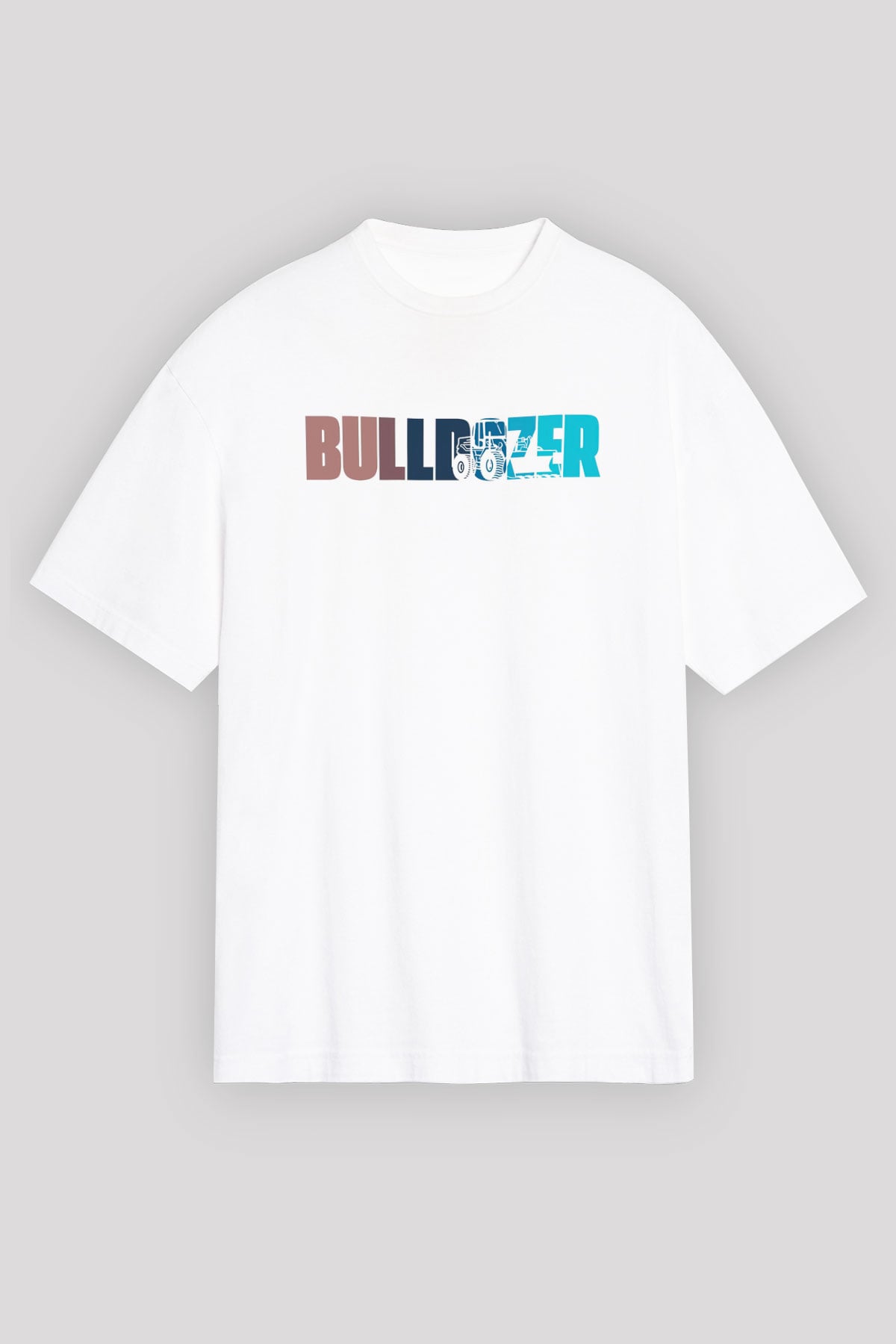 Buldozer operatörü Beyaz Unisex Tişört T-Shirt - TişörtFabrikası