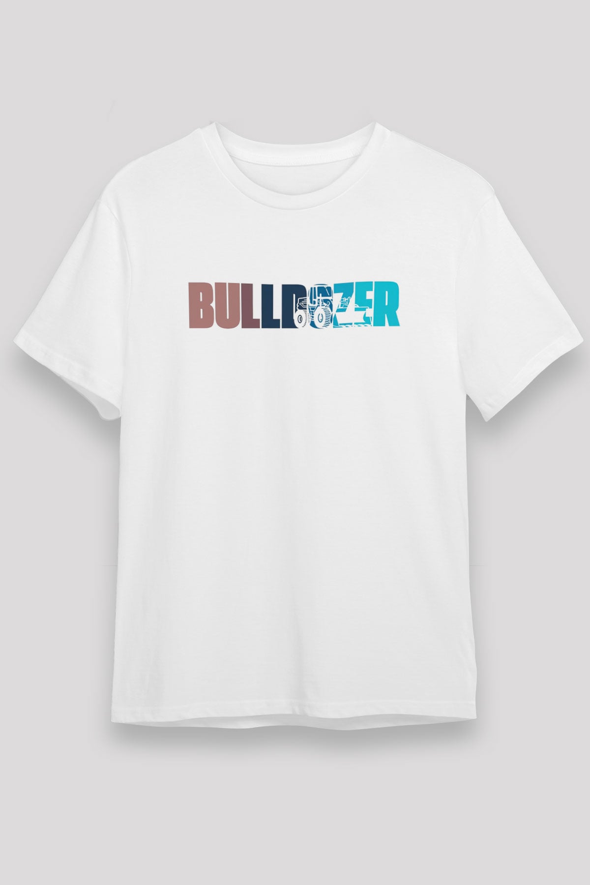 Buldozer operatörü Beyaz Unisex Tişört T-Shirt - TişörtFabrikası