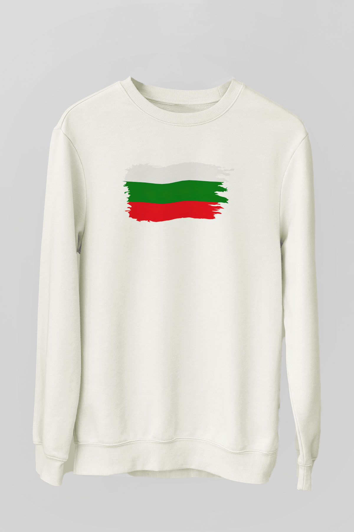 Bulgaristan Beyaz Unisex Sweatshirt