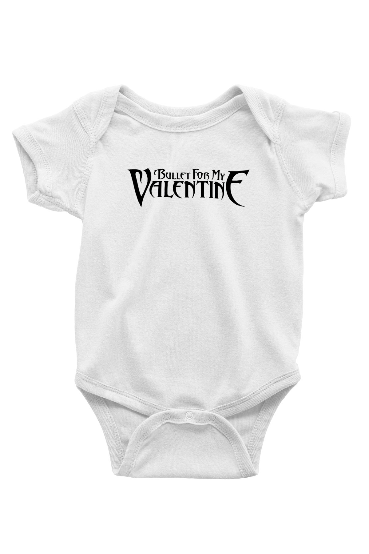 Bullet for My Valentine Baskılı Beyaz Unisex Bebek Body - Zıbın